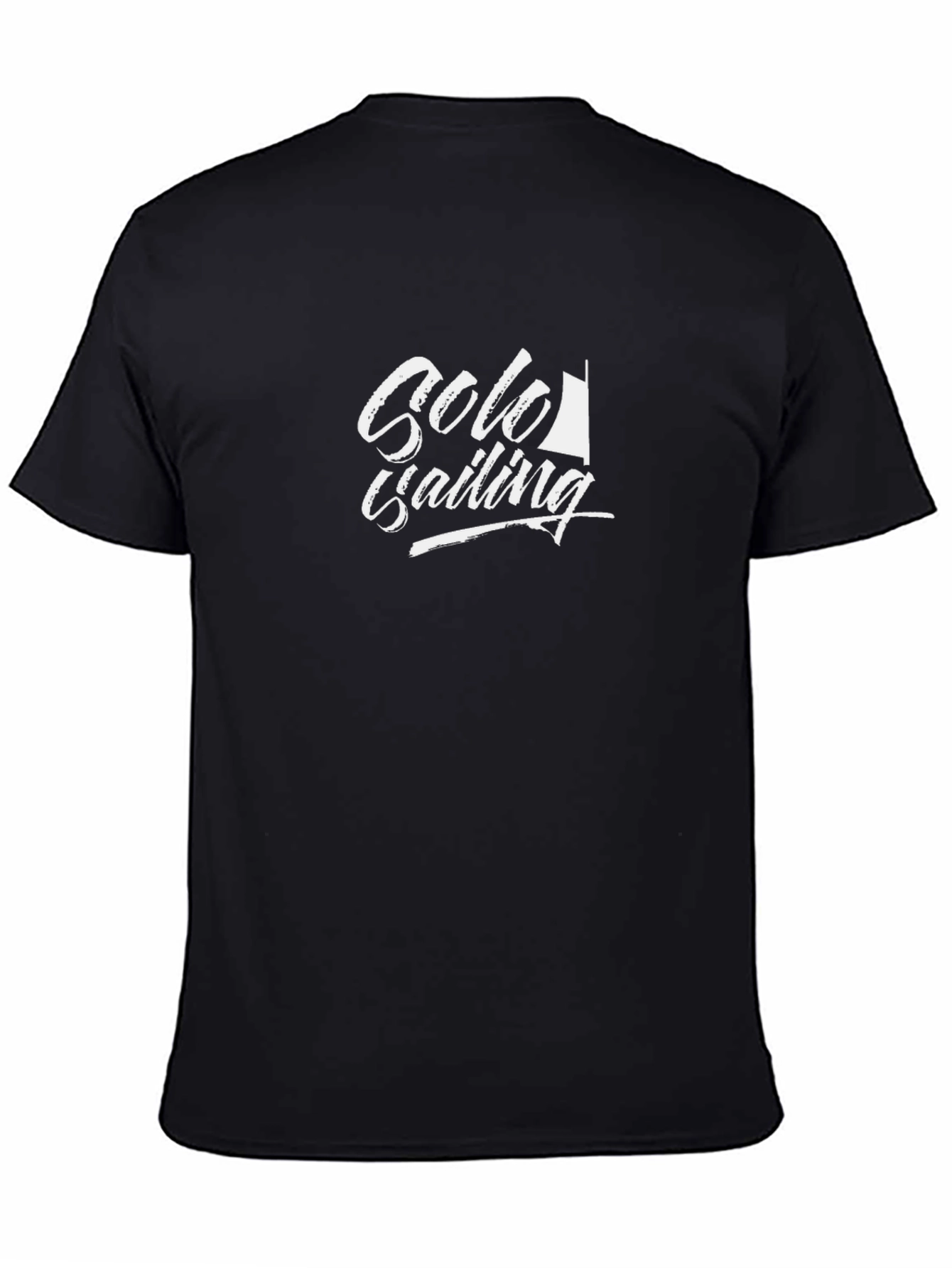 Solo Sailing Graphic Black T-Shirt