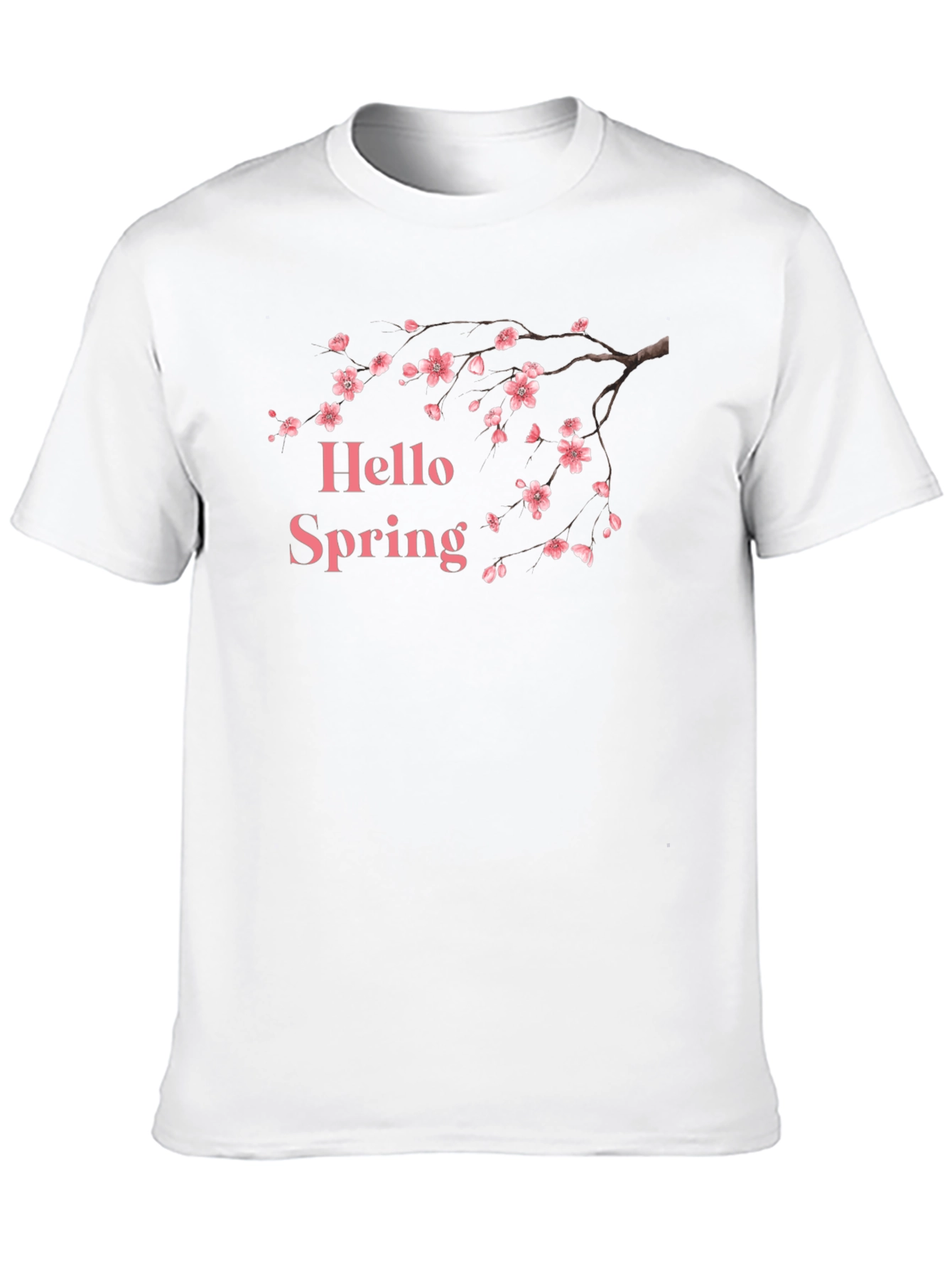 Hello Spring Blossom T-Shirt - Black