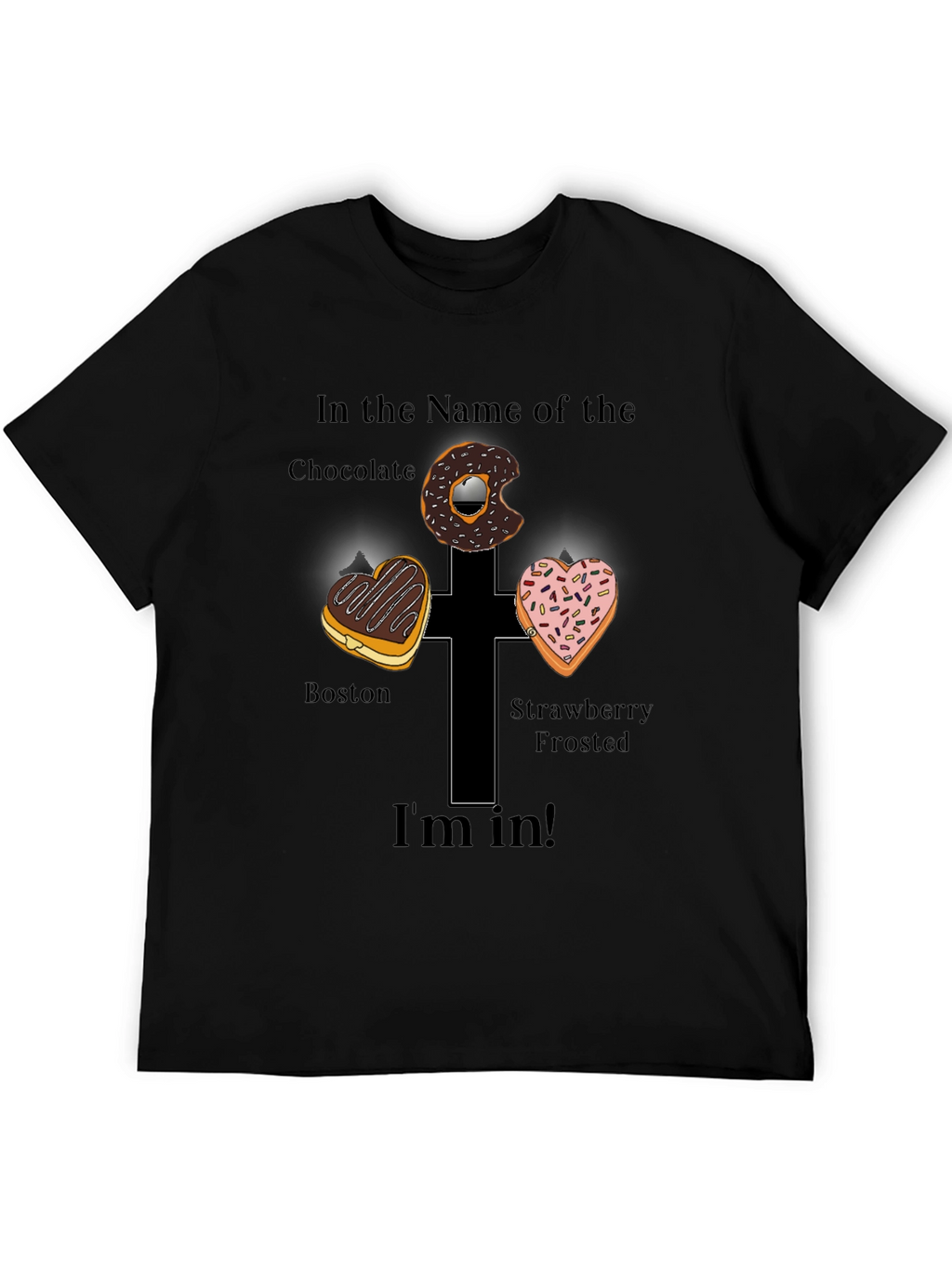 Donut Cross Graphic Tee - Im In!