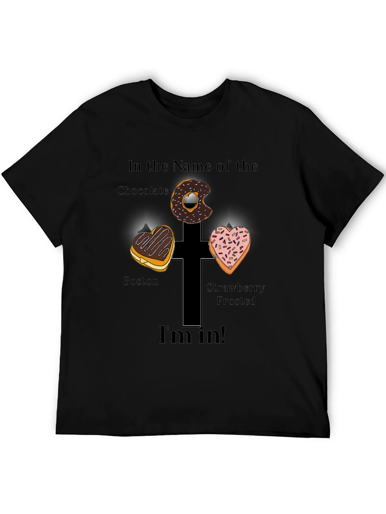 Donut Cross Graphic Tee - Im In!