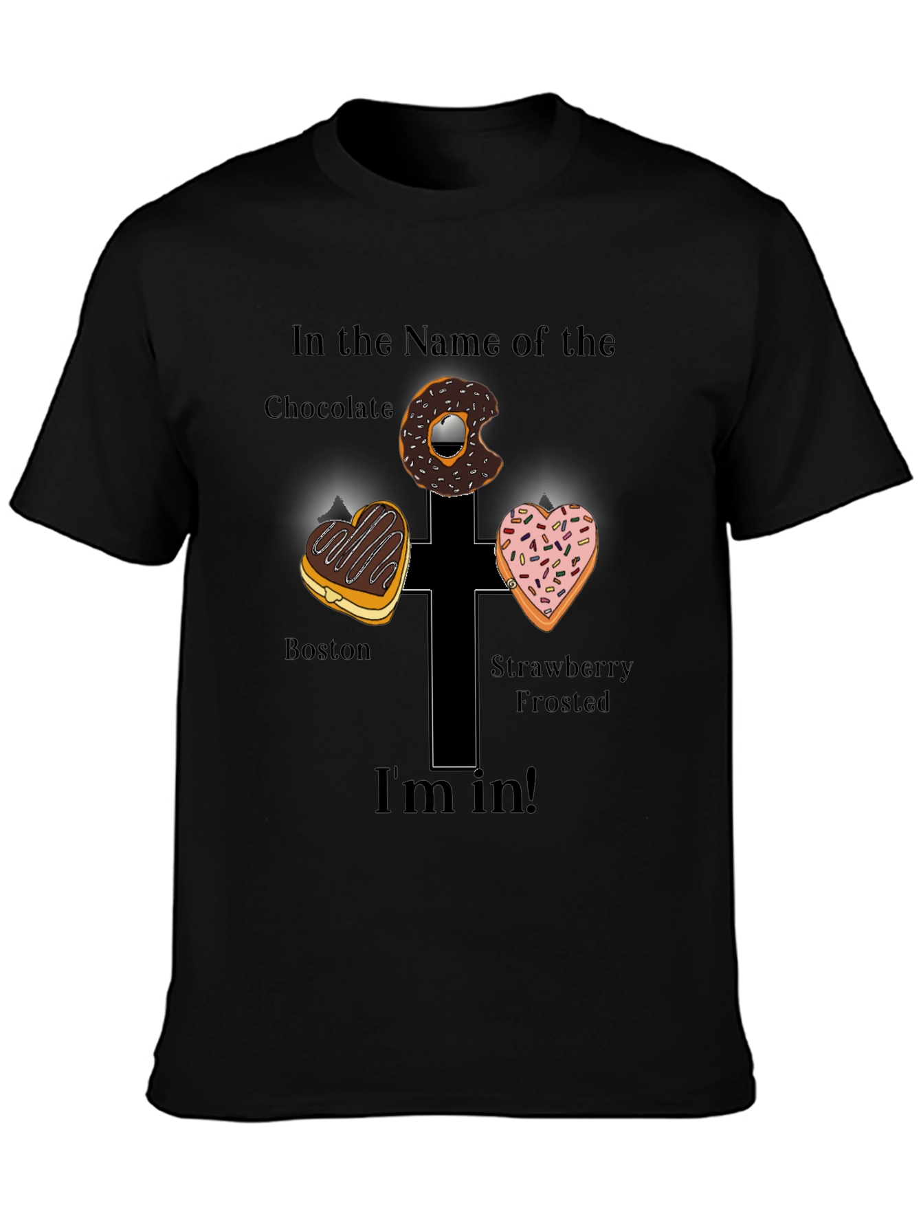 Donut Cross Graphic Tee - Im In!