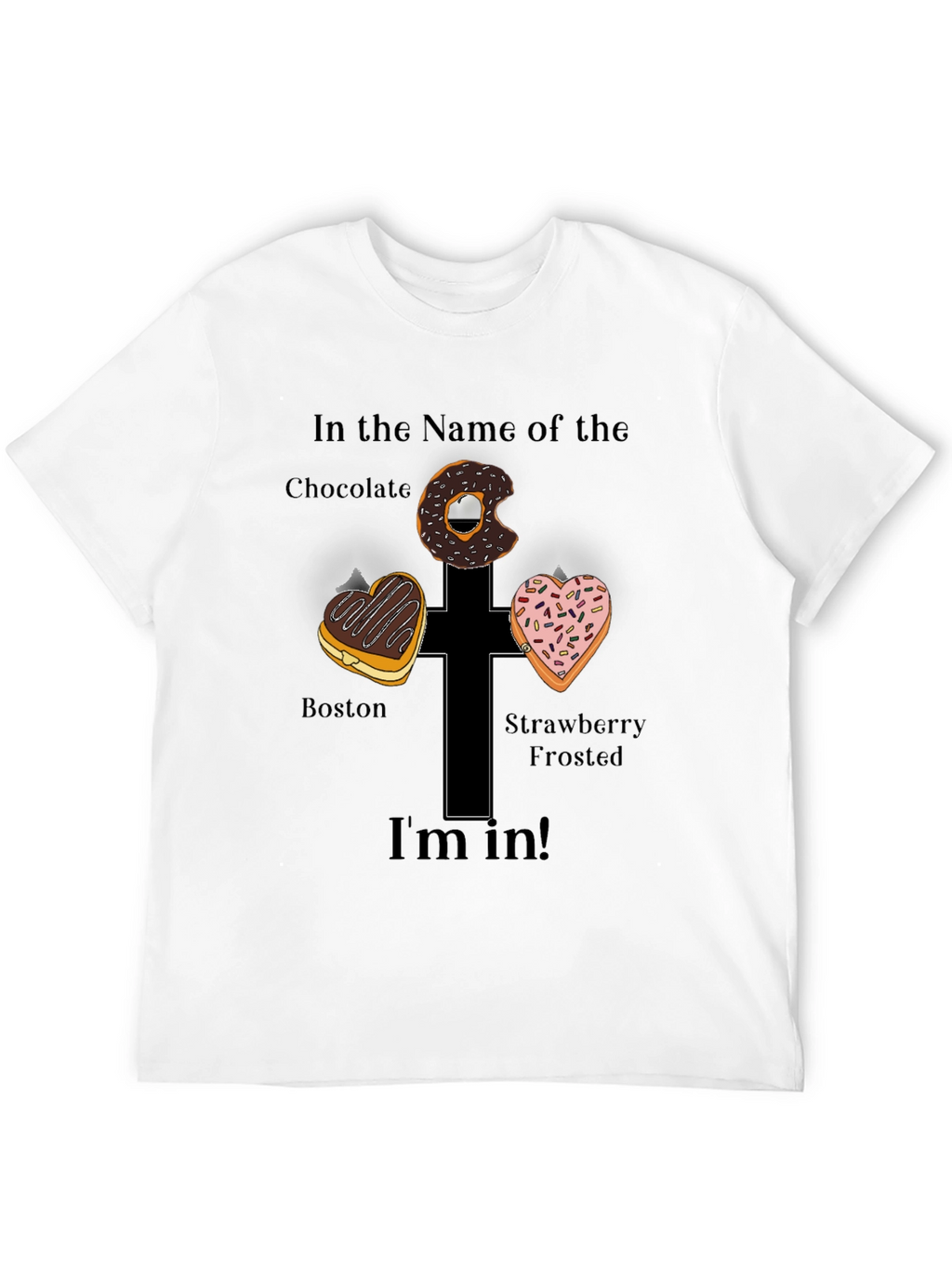 Donut Cross Graphic Tee - Im In!