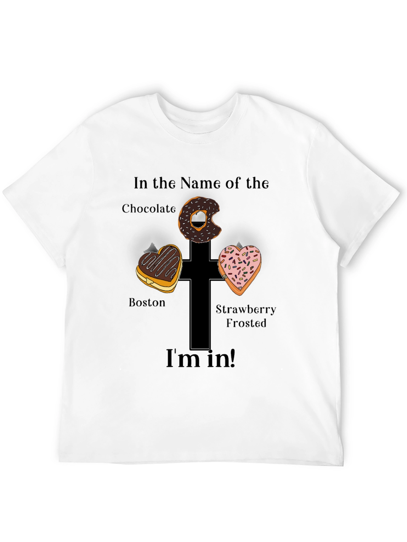 Donut Cross Graphic Tee - Im In!