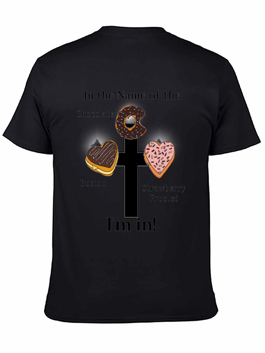 Donut Cross Graphic Tee - Im In!