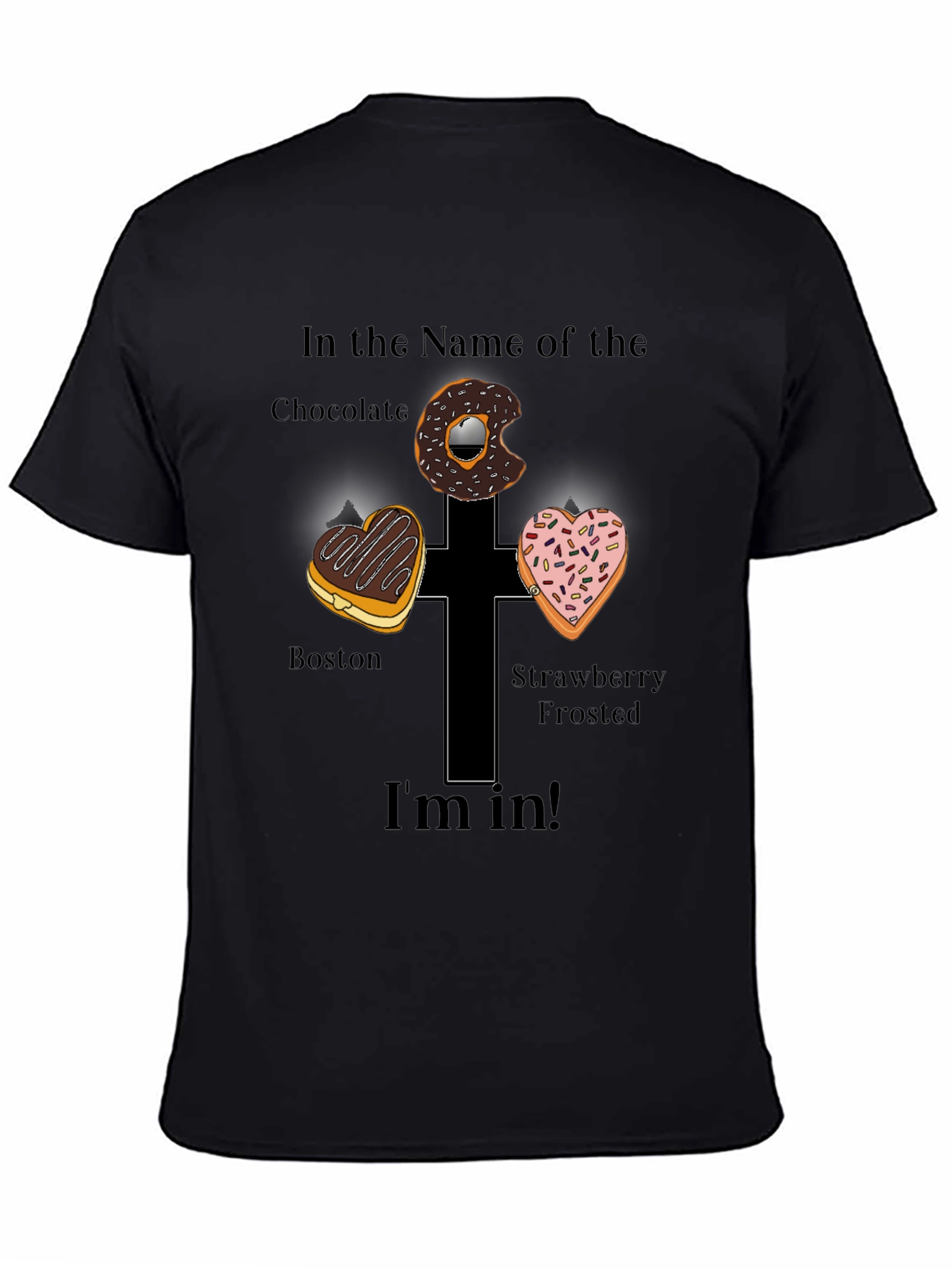 Donut Cross Graphic Tee - Im In!