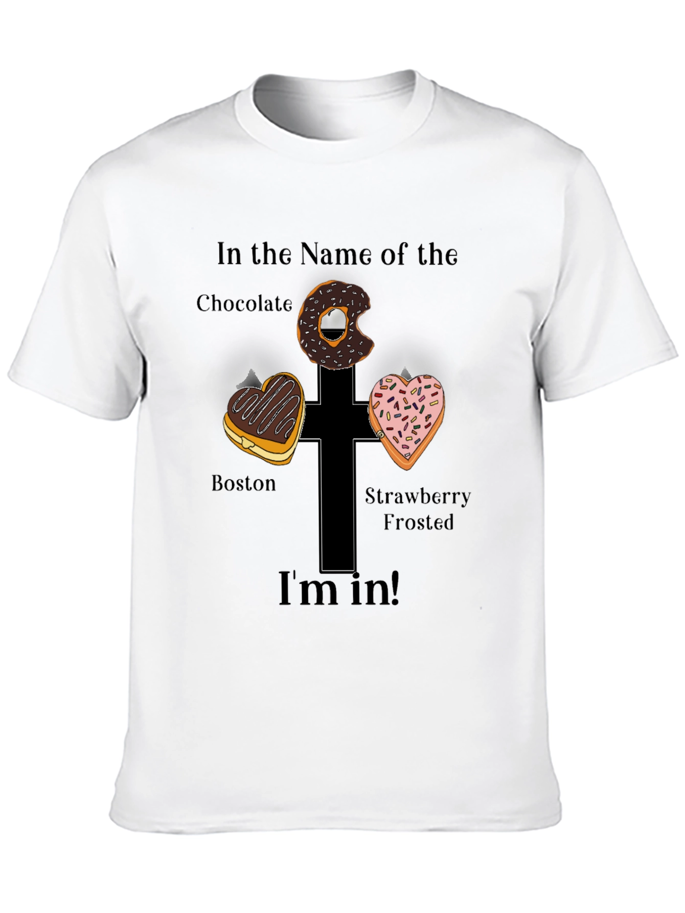 Donut Cross Graphic Tee - Im In!