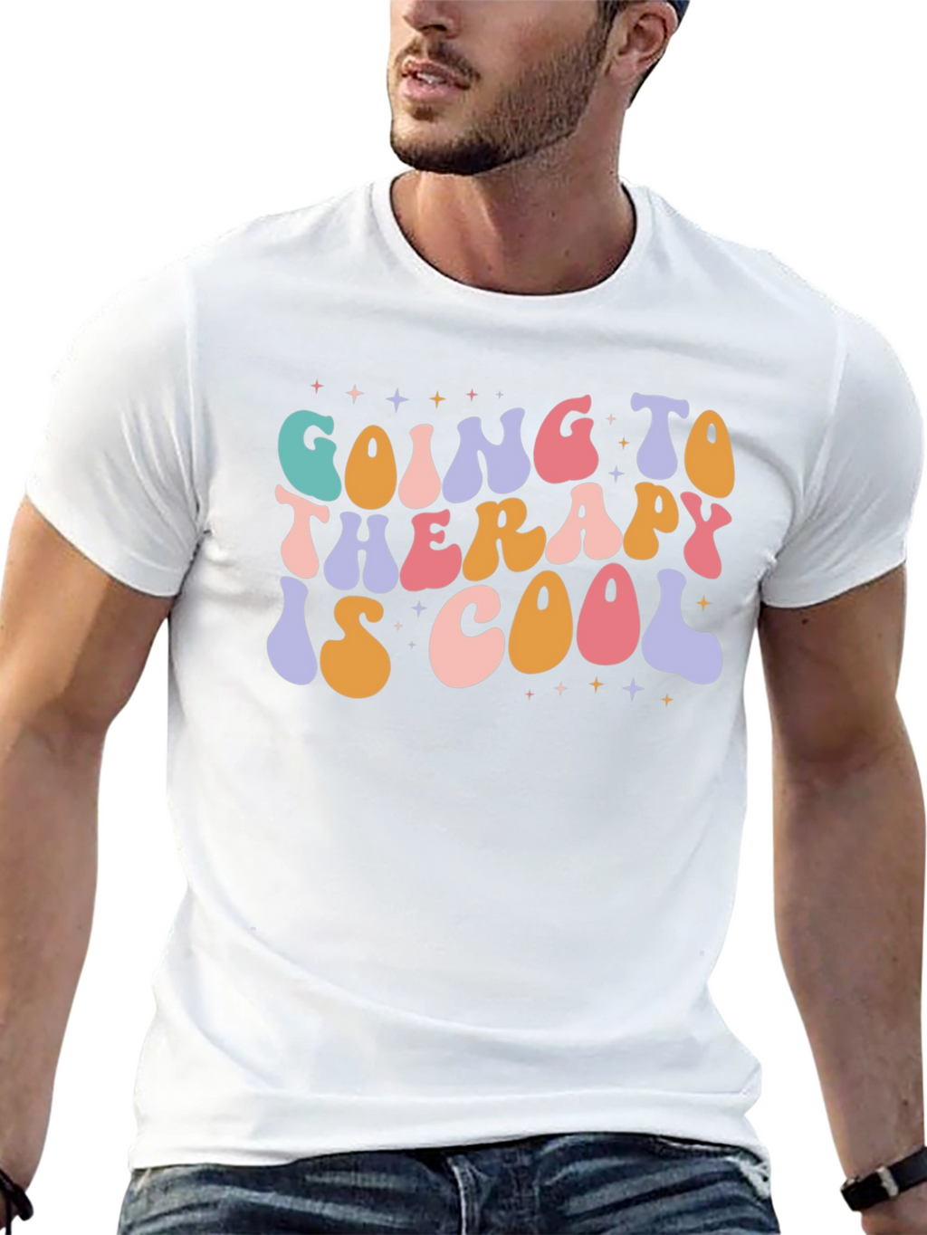 Therapy Is Cool Graphic Tee - Stylish Comfort