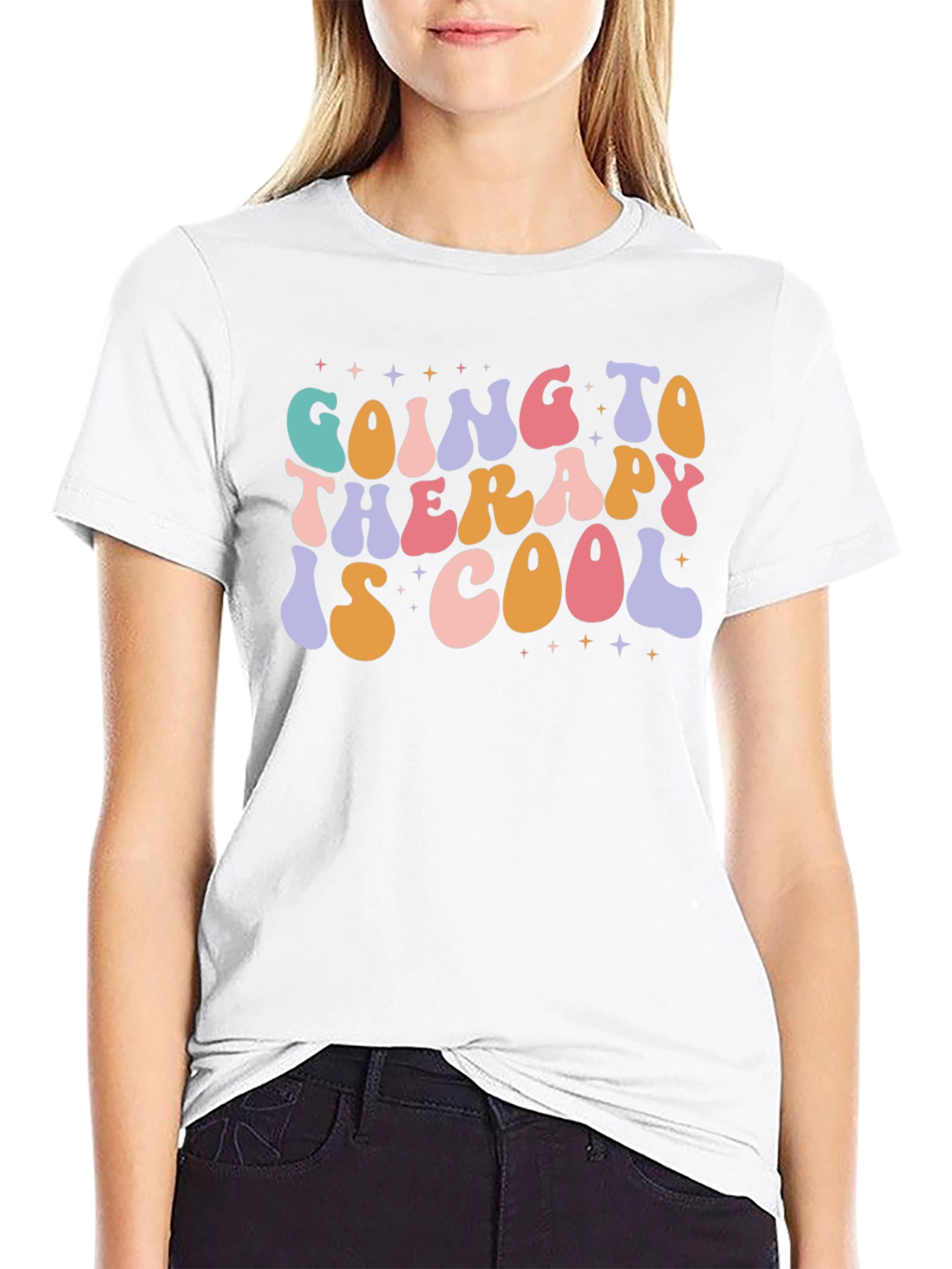 Therapy Is Cool Graphic Tee - Stylish Comfort