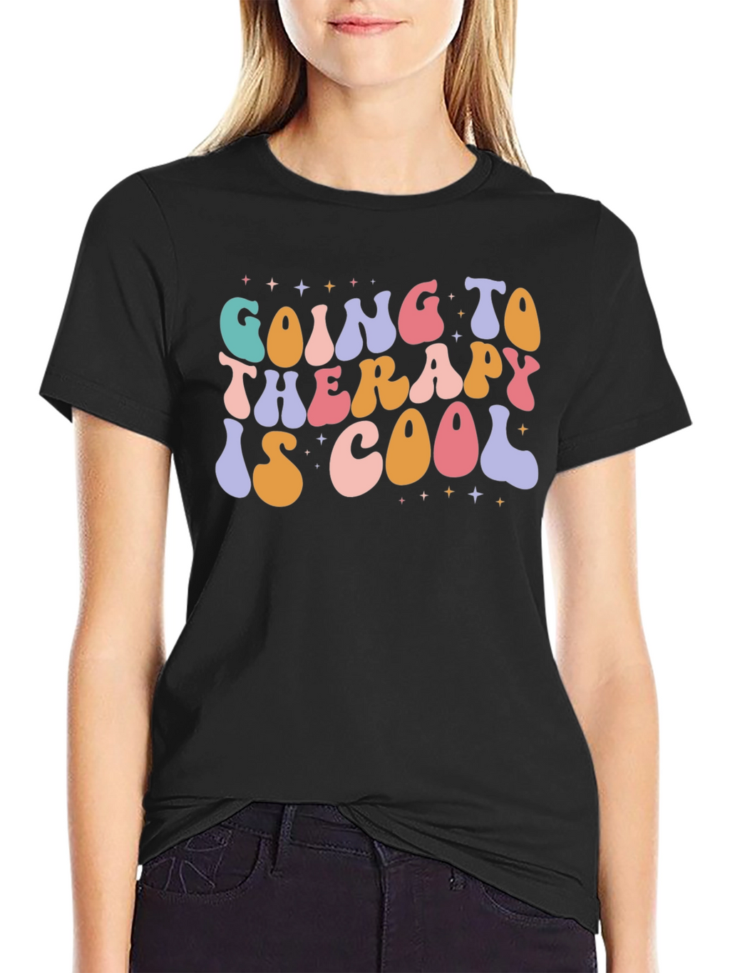 Therapy Is Cool Graphic Tee - Stylish Comfort