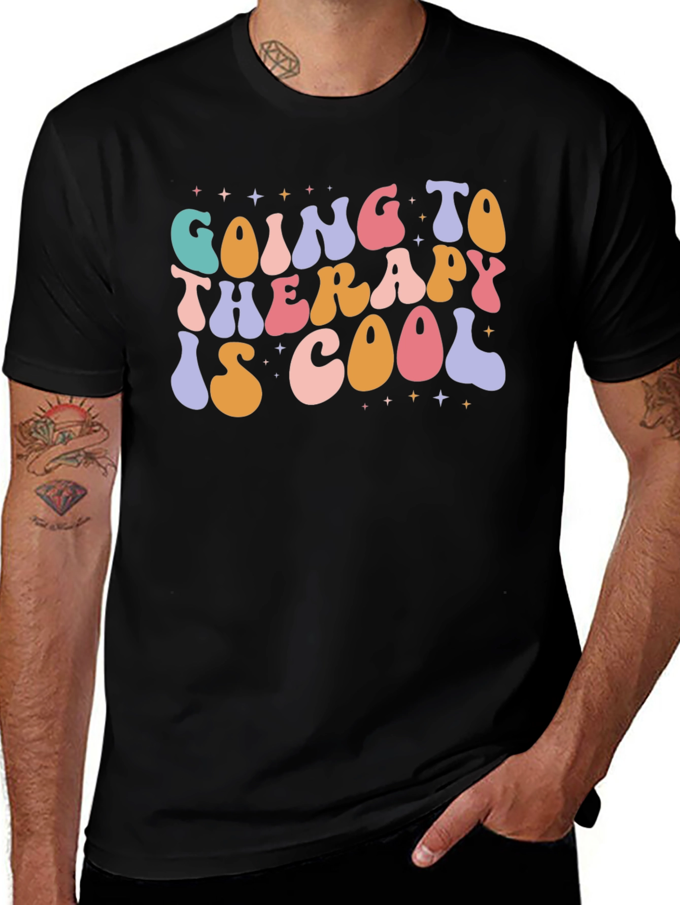 Therapy Is Cool Graphic Tee - Stylish Comfort