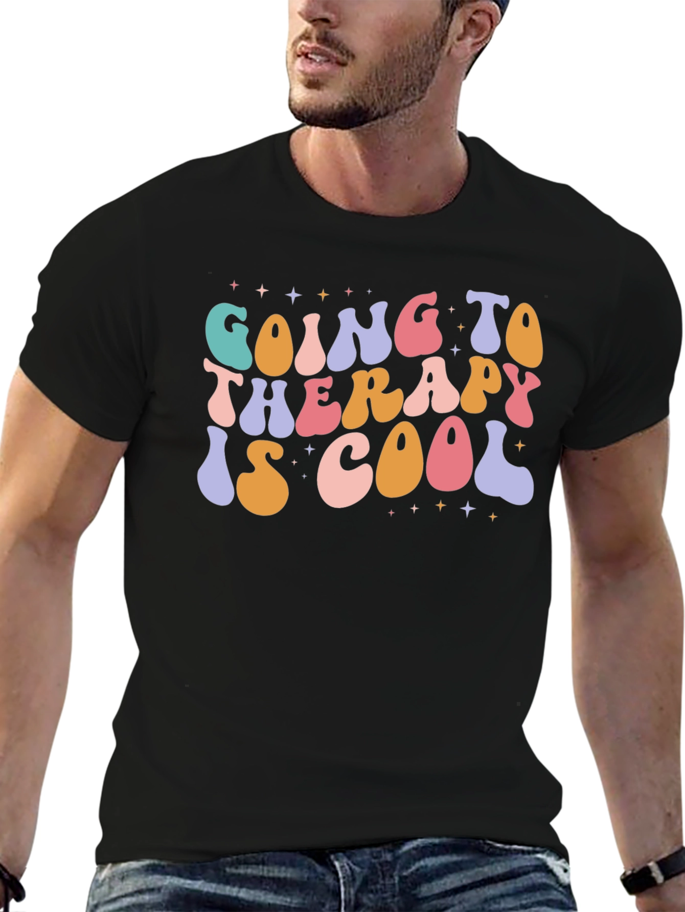 Therapy Is Cool Graphic Tee - Stylish Comfort