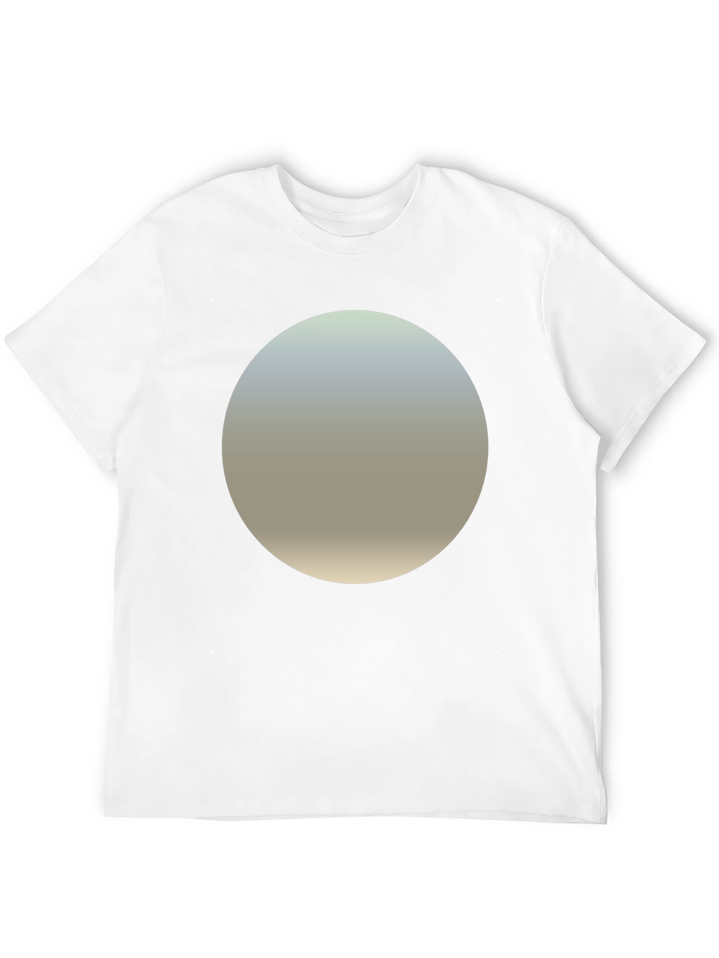 Minimalist Black T-Shirt with Gradient Circle Design