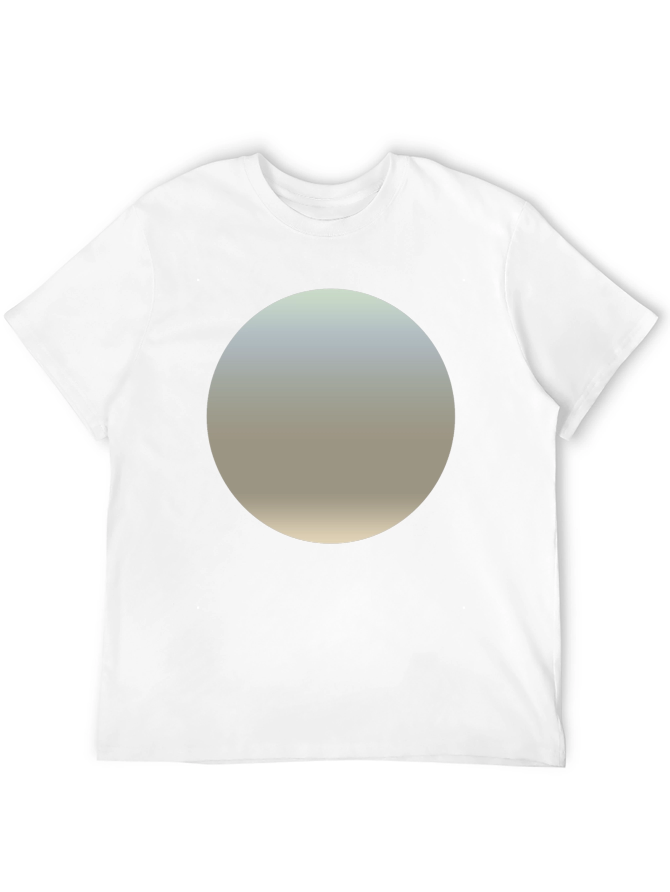 Minimalist Black T-Shirt with Gradient Circle Design