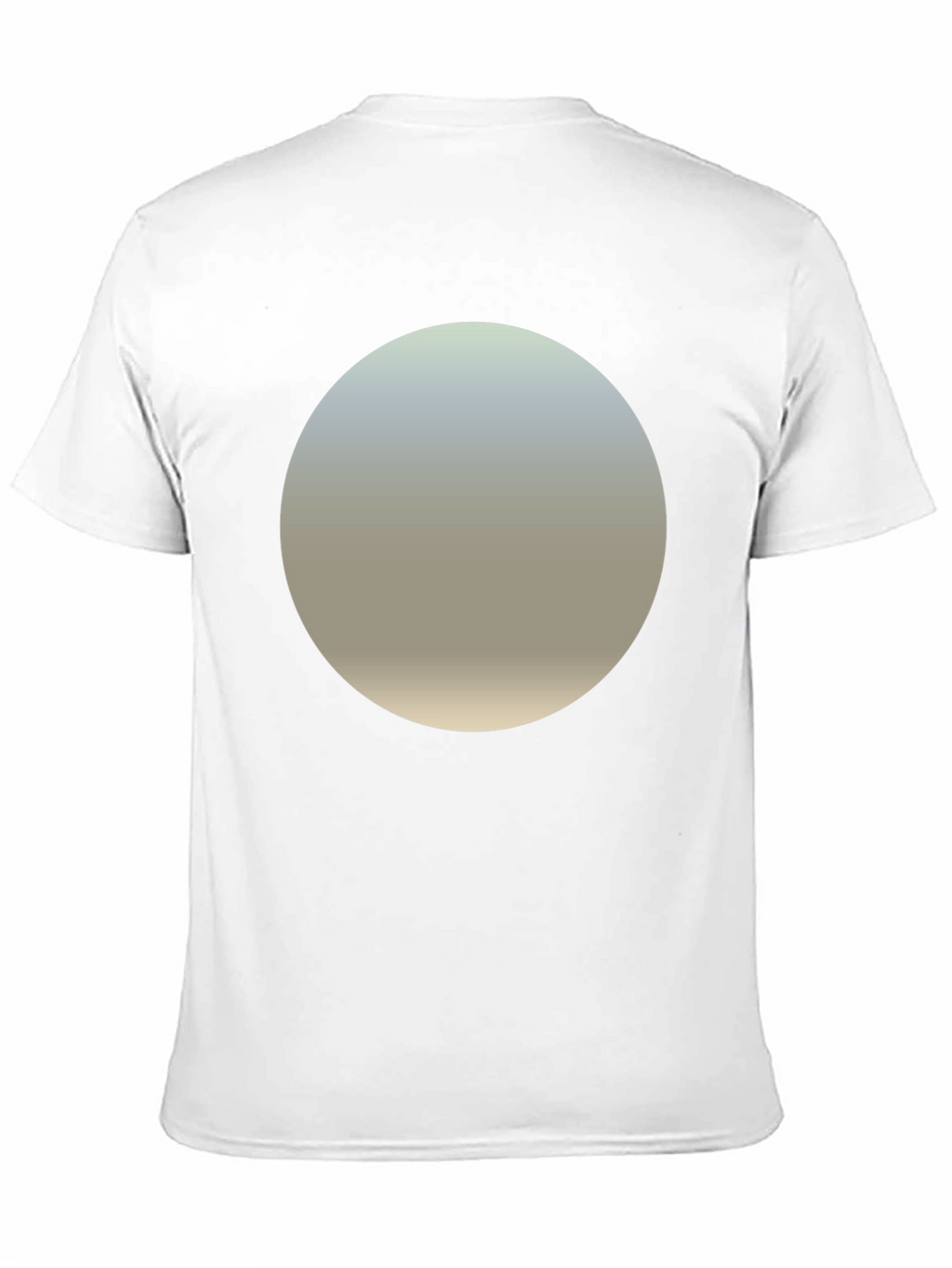 Minimalist Black T-Shirt with Gradient Circle Design