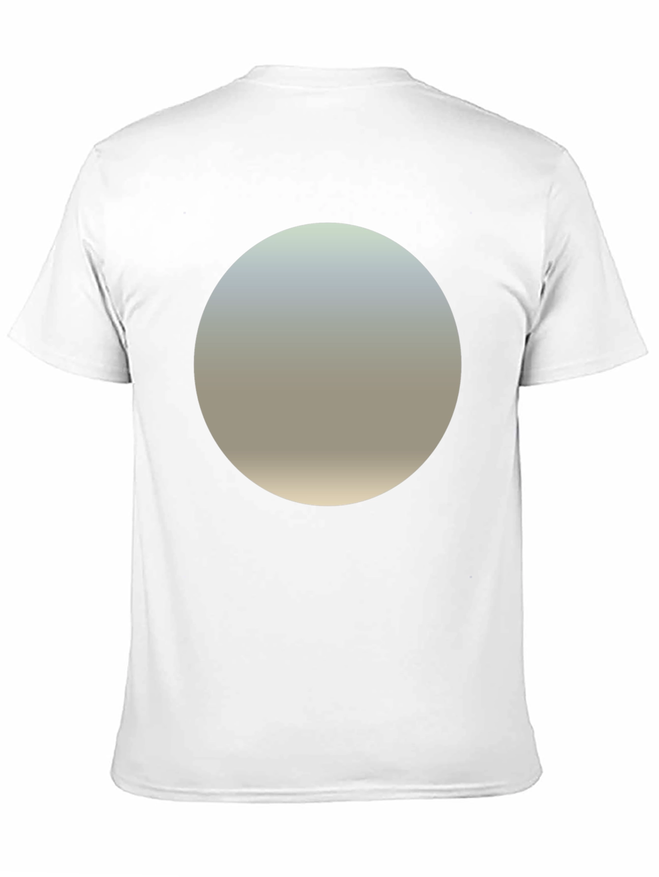Minimalist Black T-Shirt with Gradient Circle Design