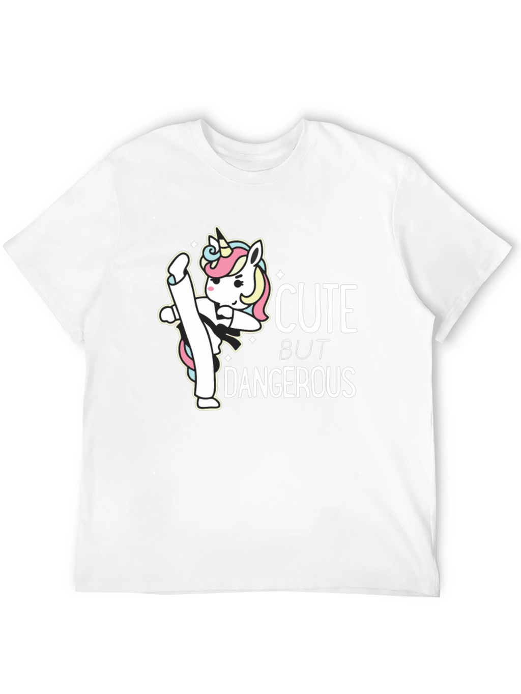 Cute But Dangerous Unicorn Graphic T-Shirt