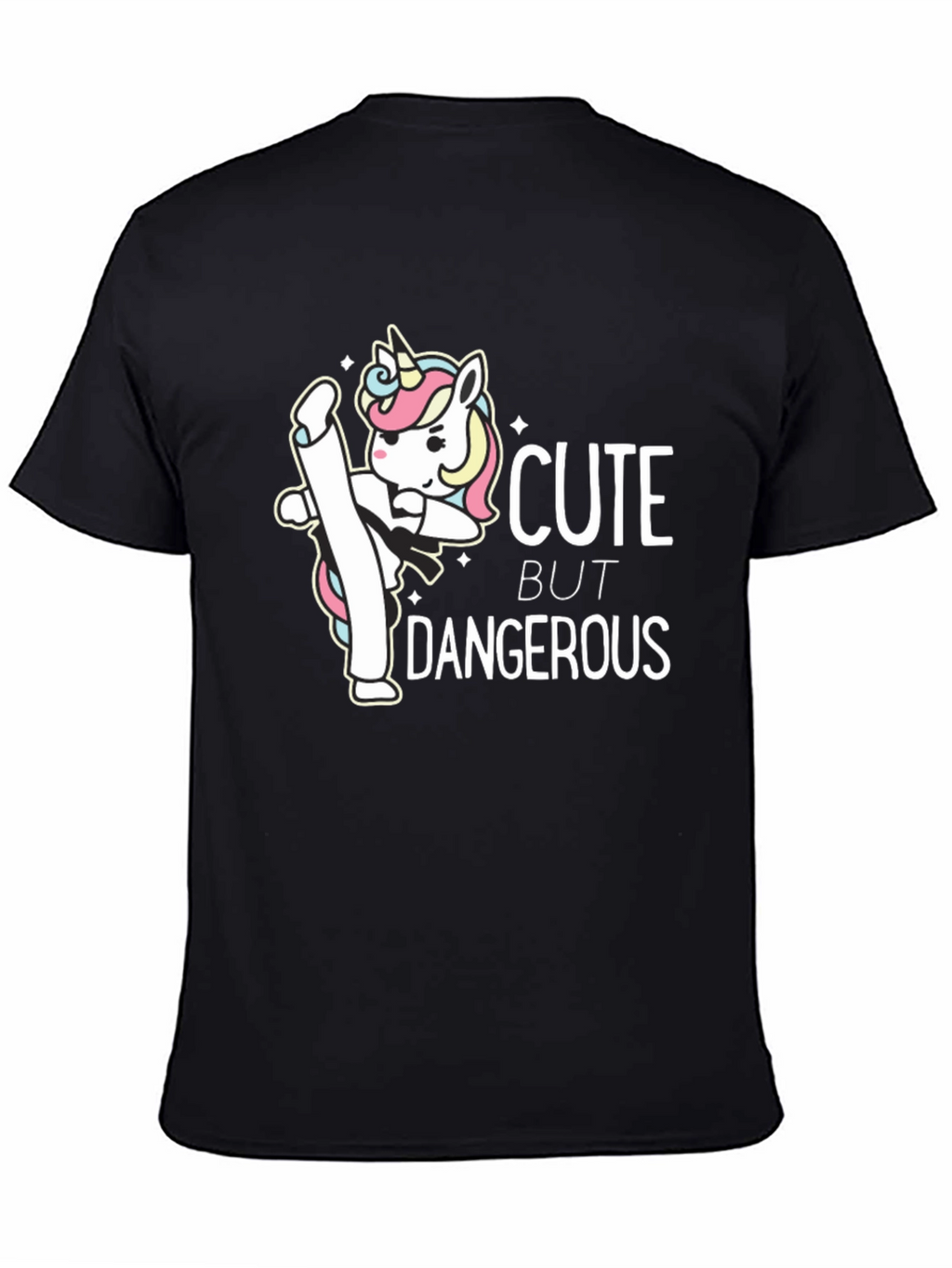 Cute But Dangerous Unicorn Graphic T-Shirt