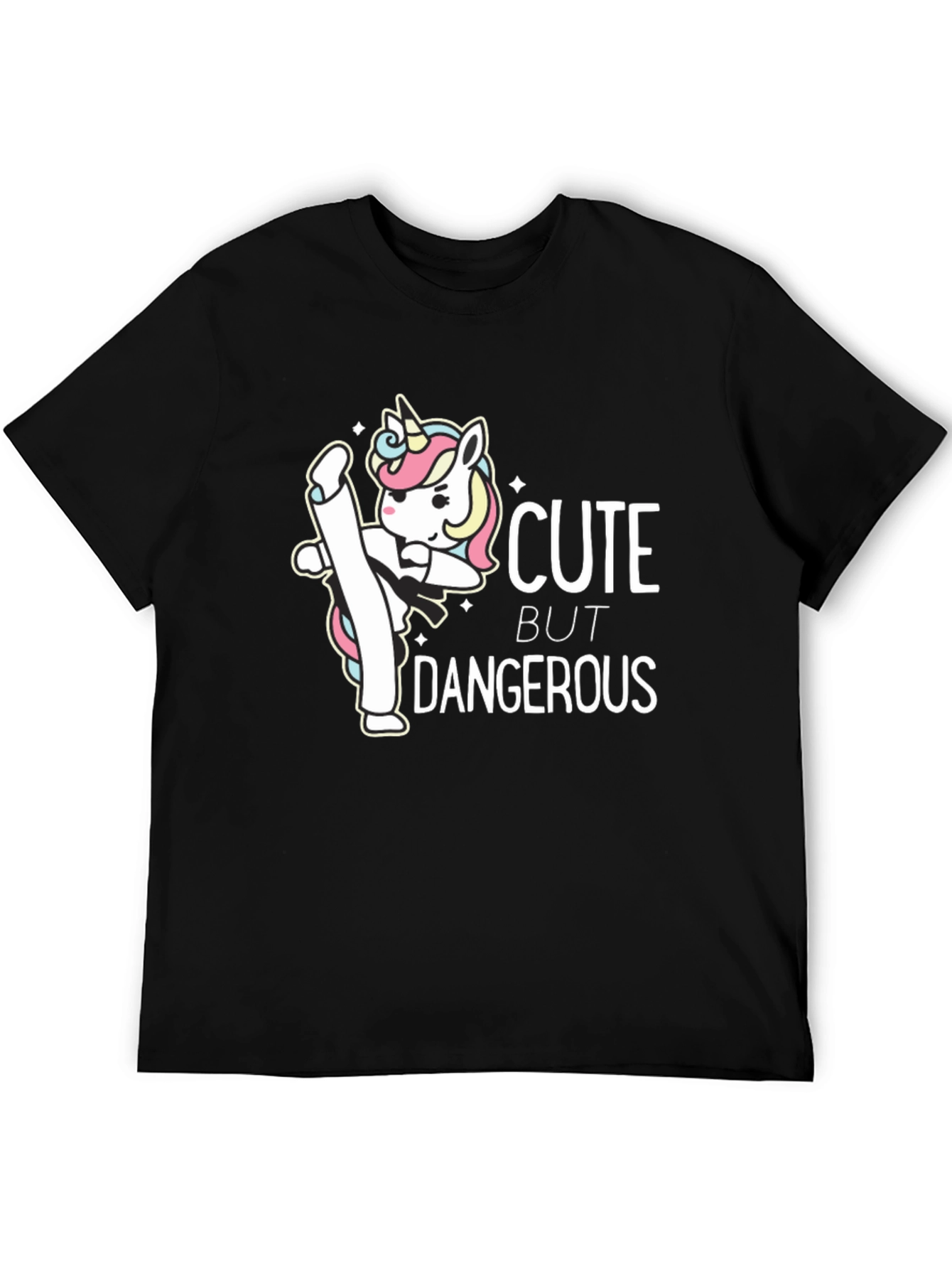 Cute But Dangerous Unicorn Graphic T-Shirt