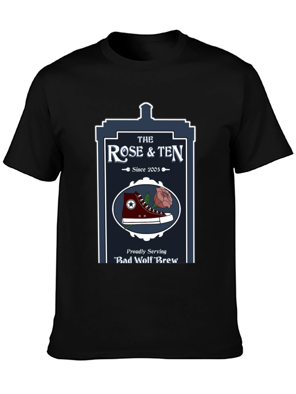 The Rose & Ten T-Shirt - Bad Wolf Brew