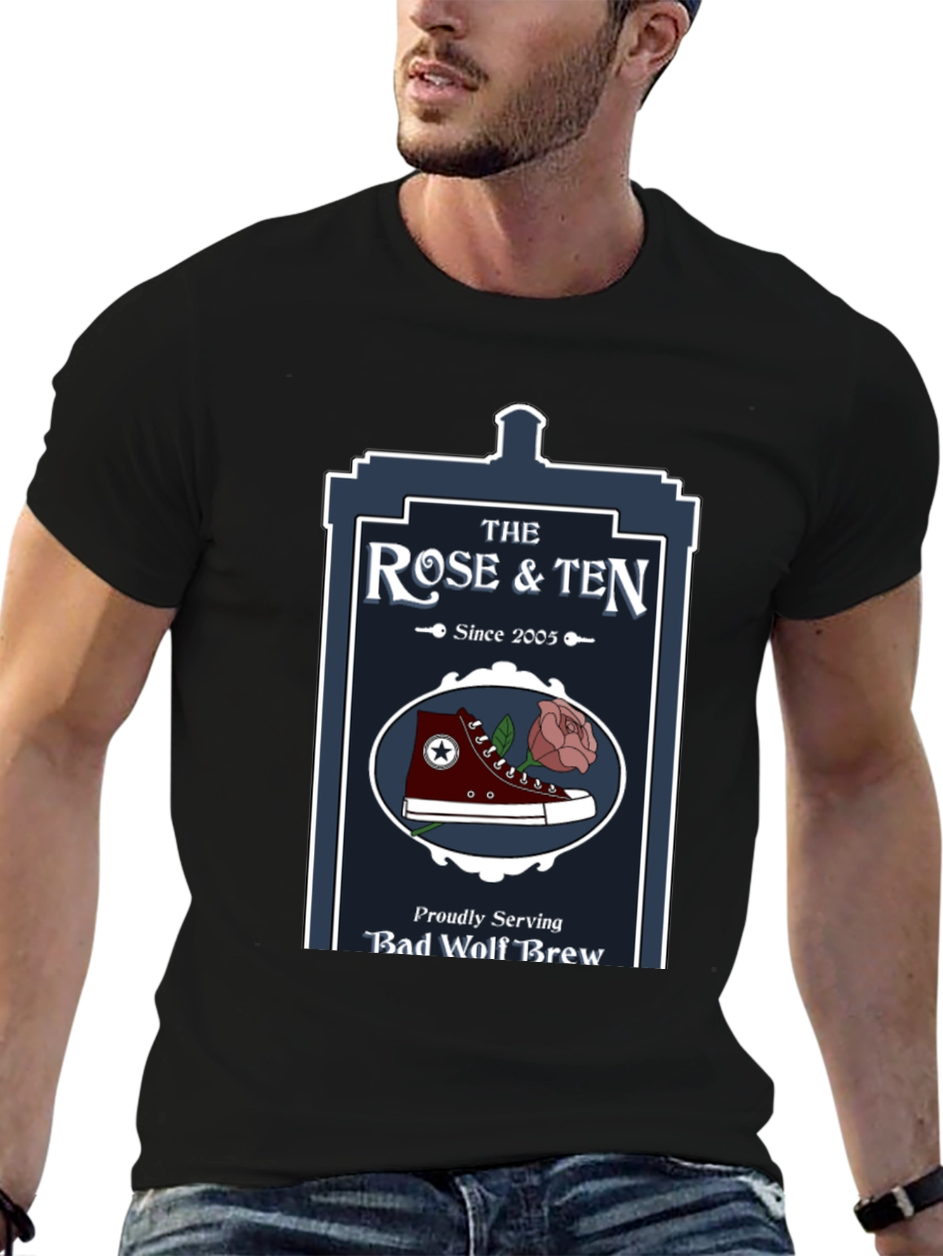 The Rose & Ten T-Shirt - Bad Wolf Brew