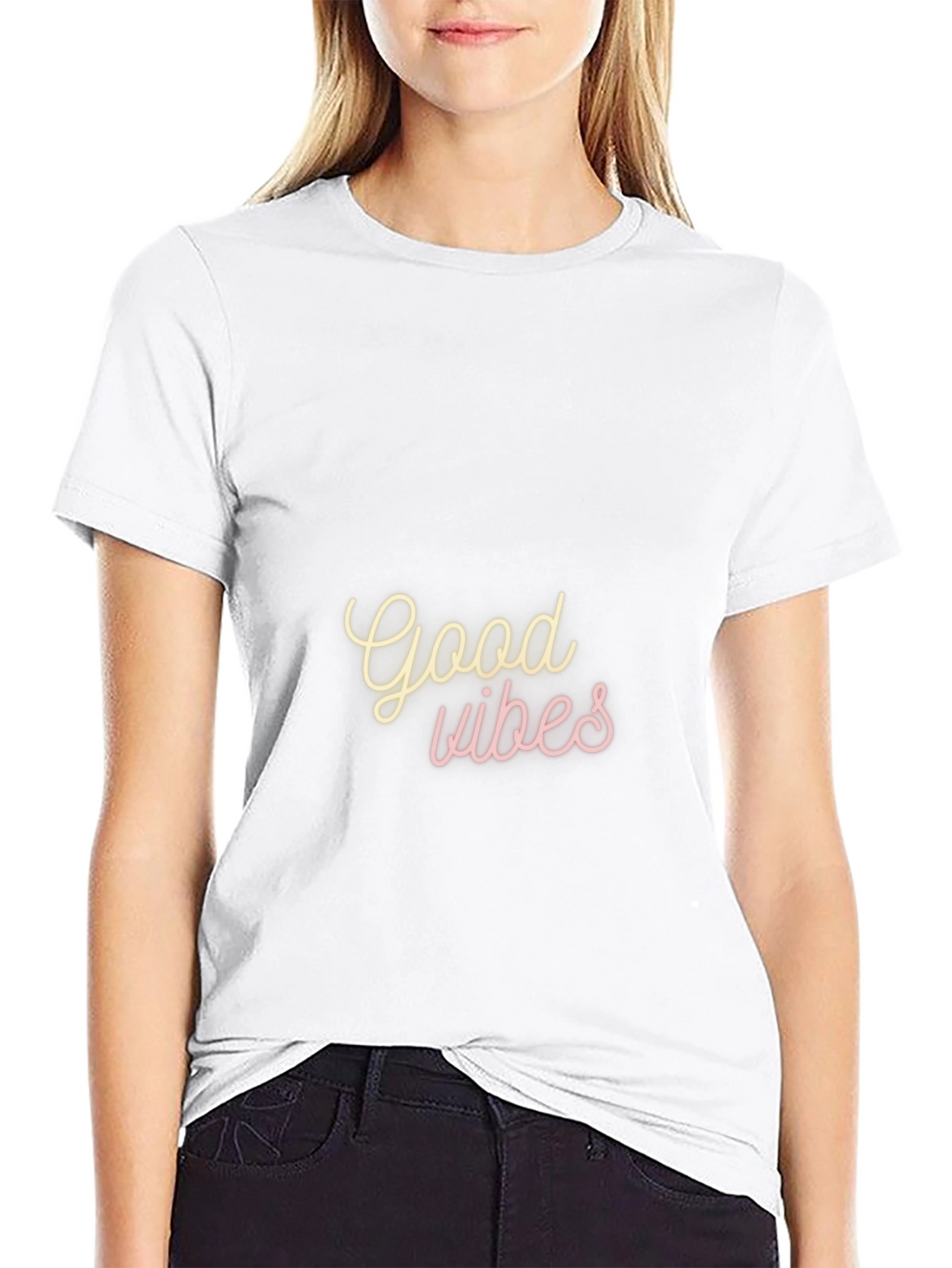 Good Vibes T-Shirt - Black Casual Tee