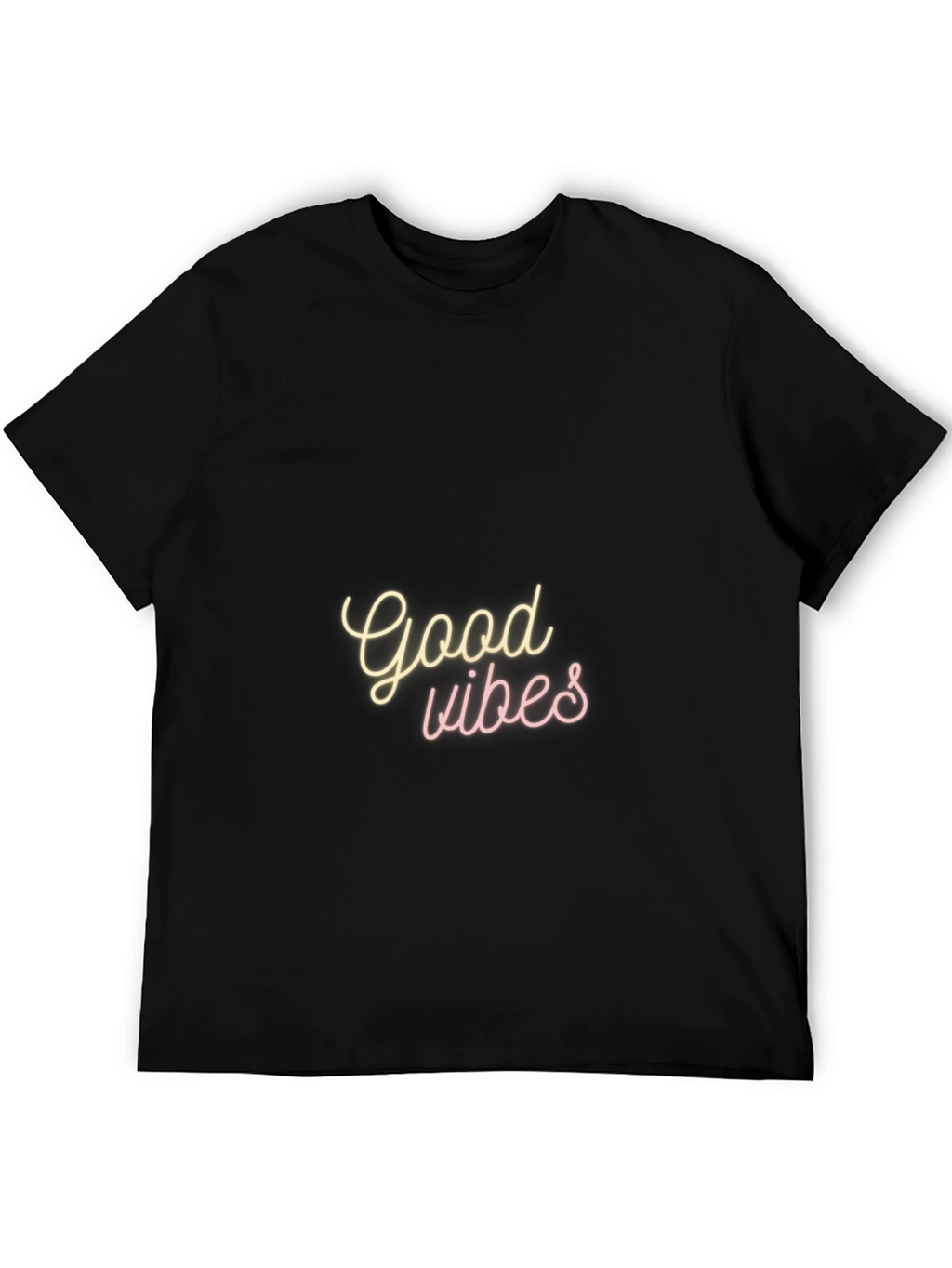 Good Vibes T-Shirt - Black Casual Tee