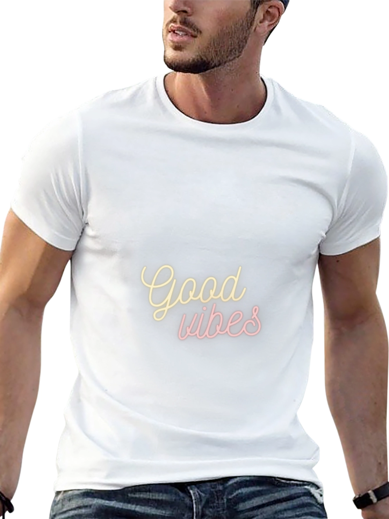 Good Vibes T-Shirt - Black Casual Tee