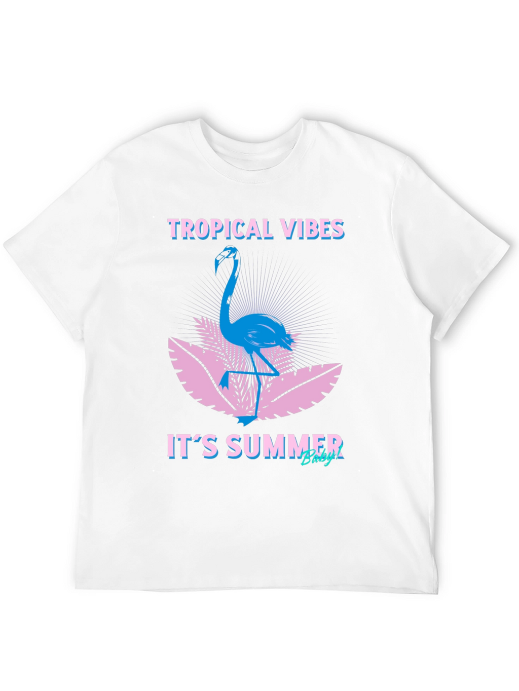 Tropical Vibes Flamingo Graphic Tee