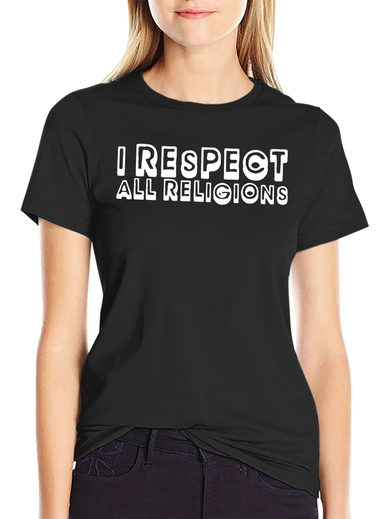 I Respect All Religions Graphic T-Shirt
