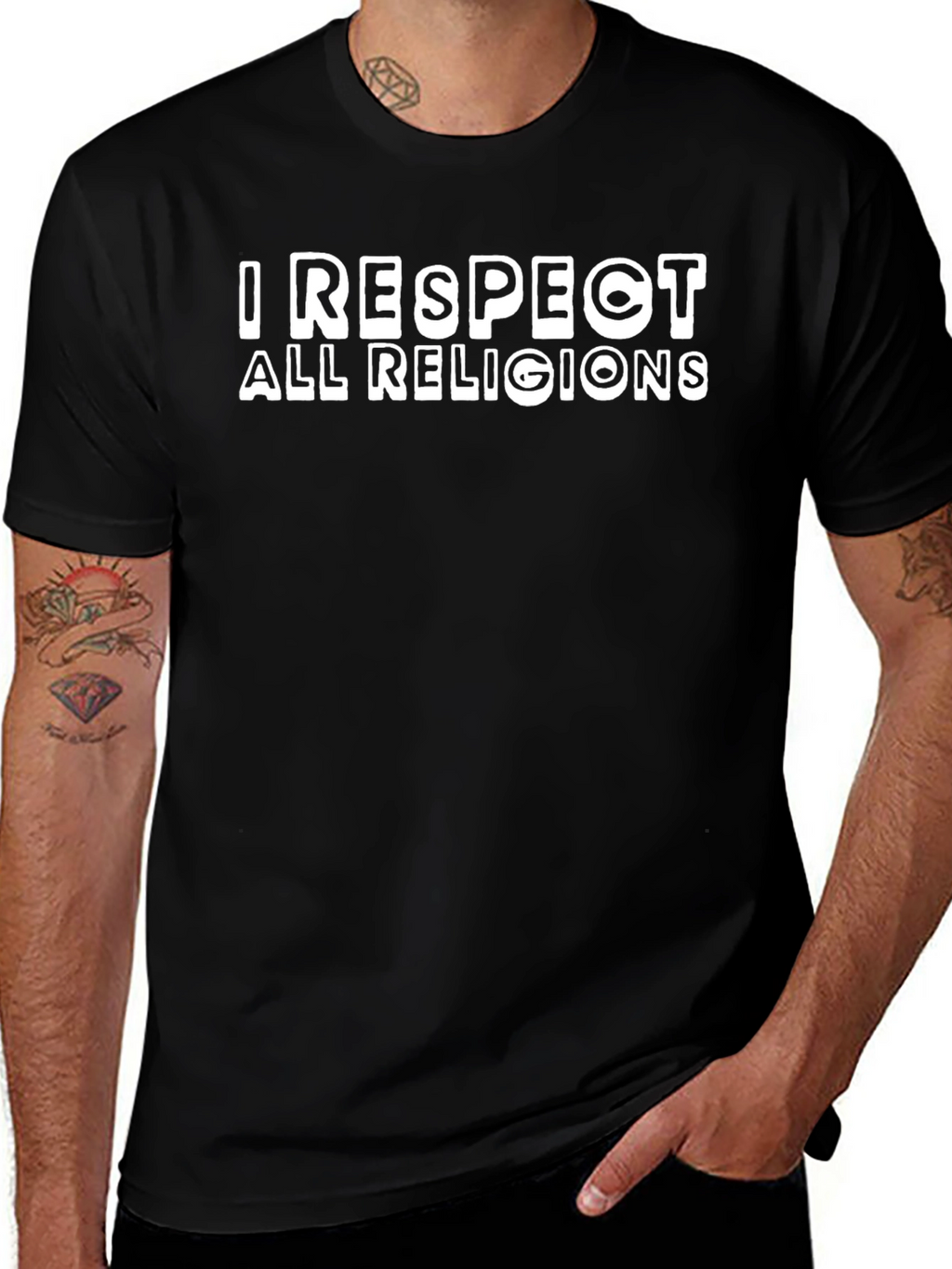 I Respect All Religions Graphic T-Shirt