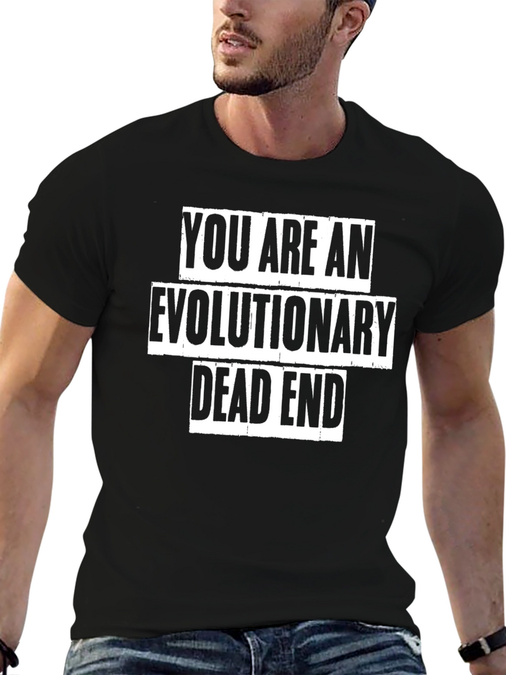 Evolutionary Dead End Graphic Tee - Black