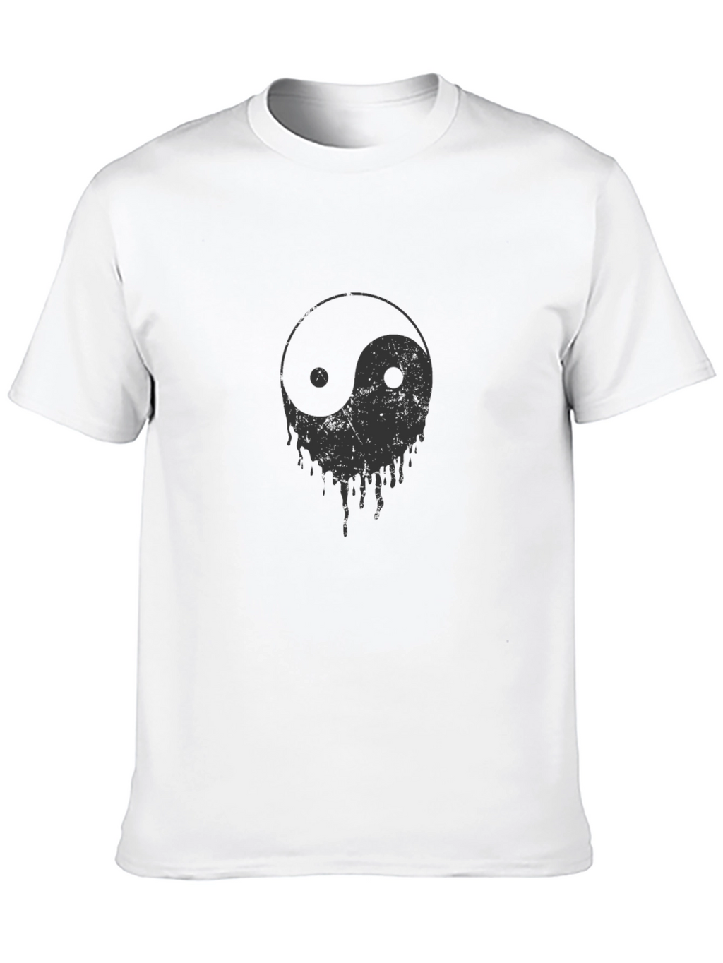 Yin Yang Drip Graphic Tee - Cool Casual Style