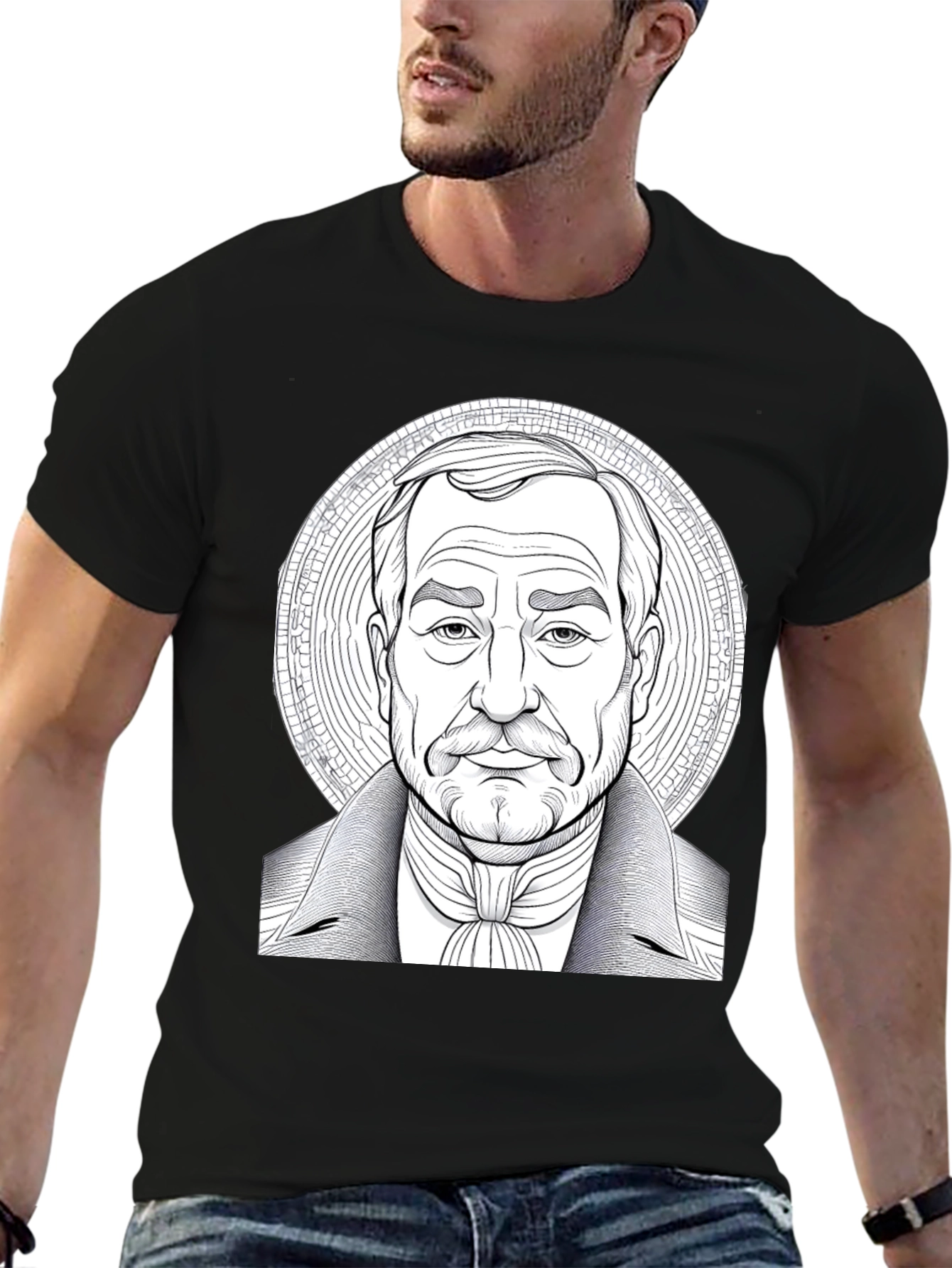 Distinguished Gentleman Graphic Tee - Black