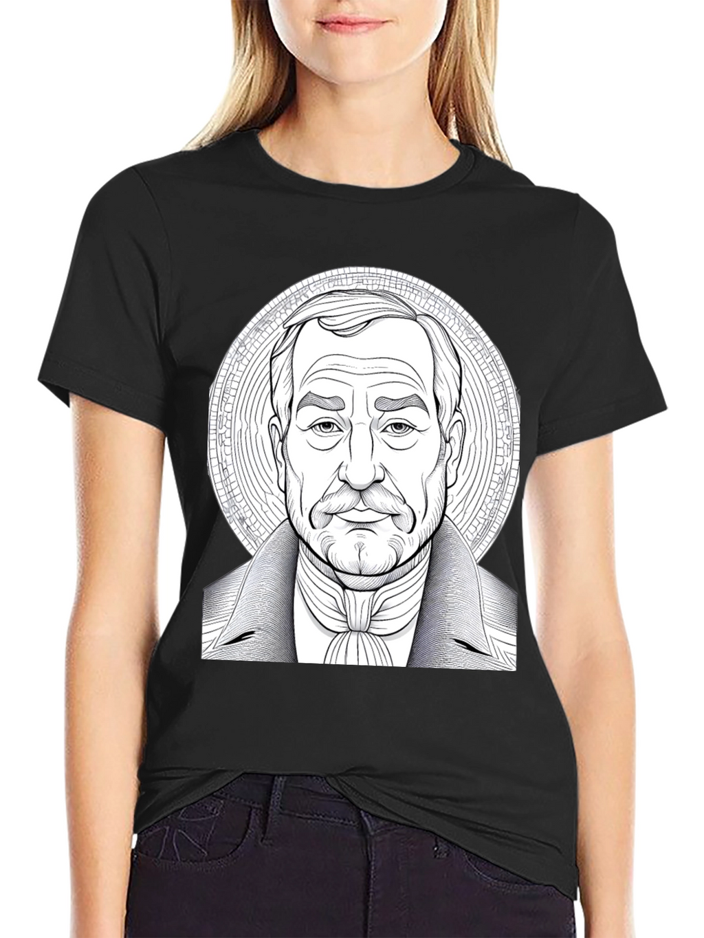 Distinguished Gentleman Graphic Tee - Black