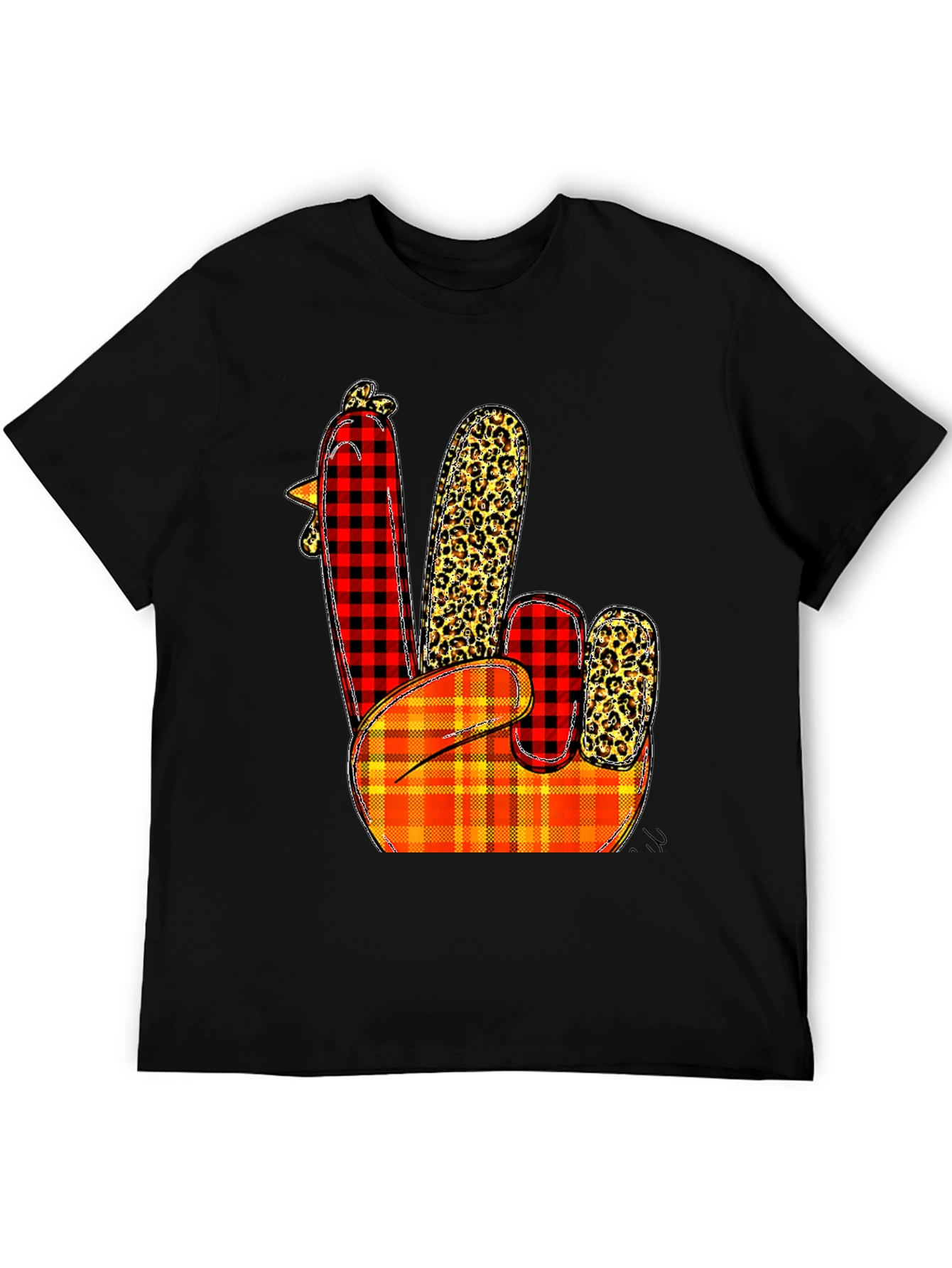 Festive Thanksgiving Turkey Hand T-Shirt