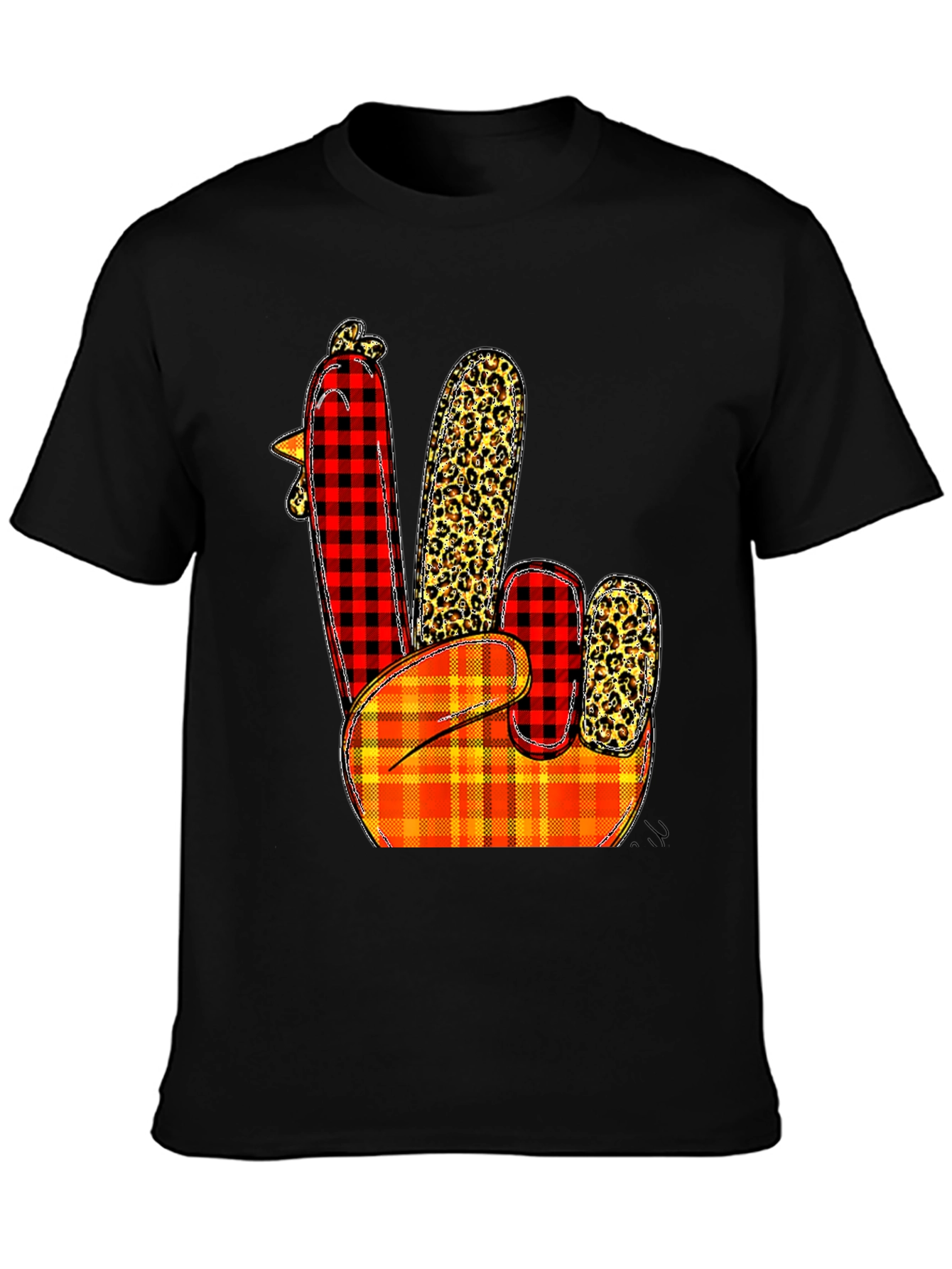 Festive Thanksgiving Turkey Hand T-Shirt