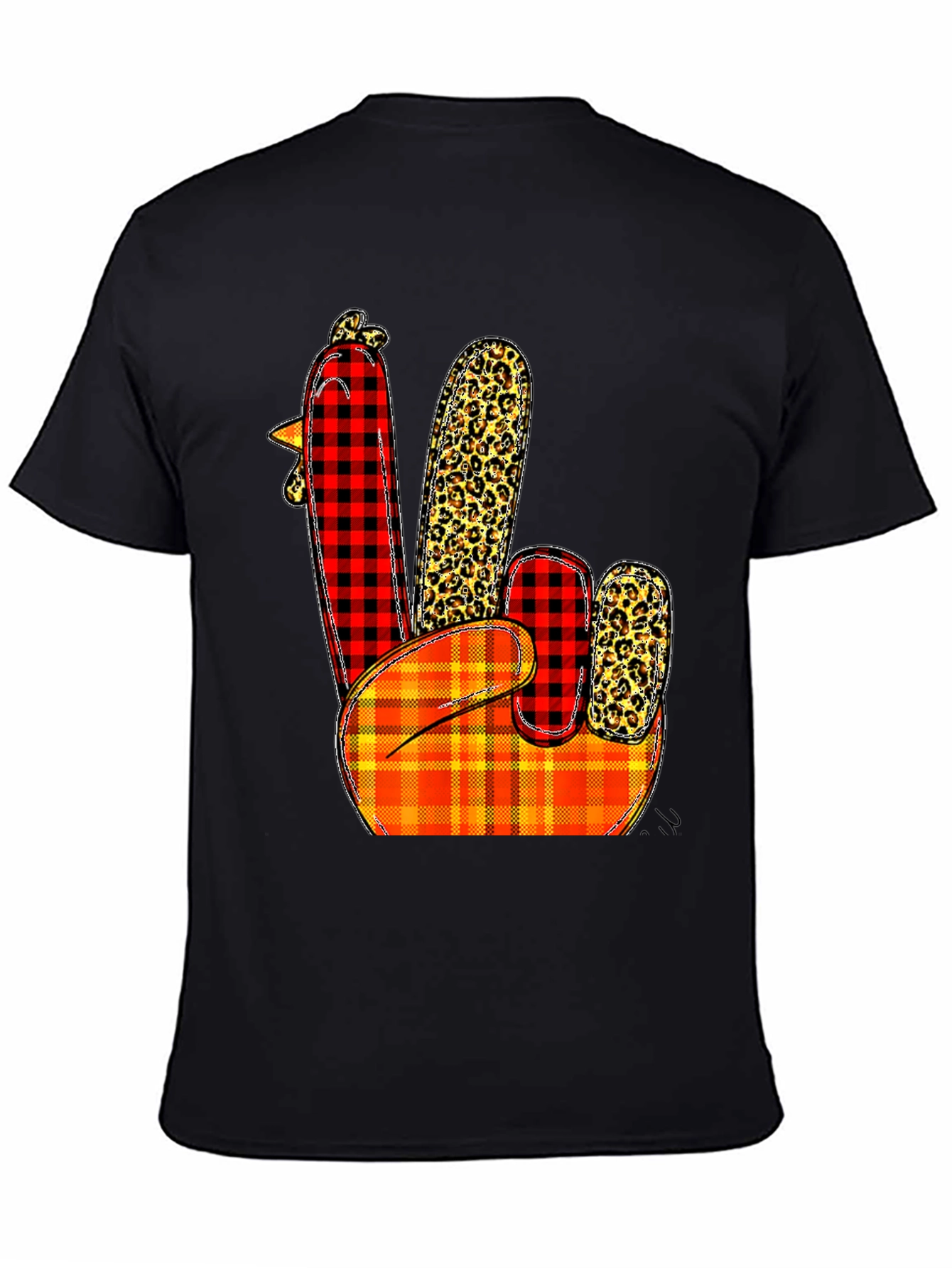 Festive Thanksgiving Turkey Hand T-Shirt