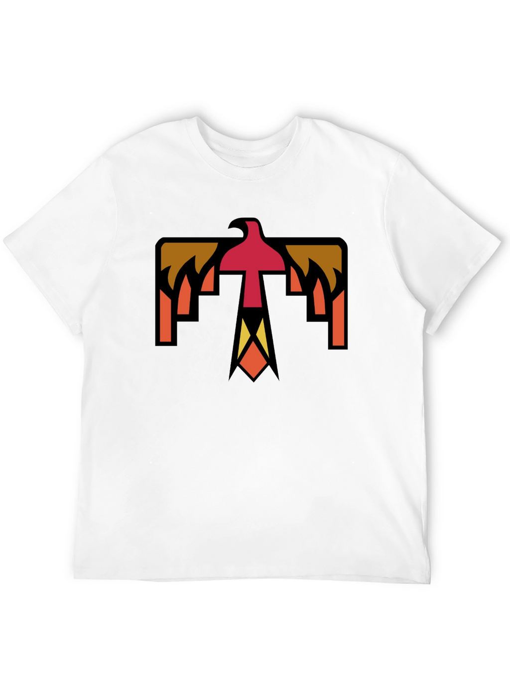Geometric Thunderbird Graphic Tee - Black