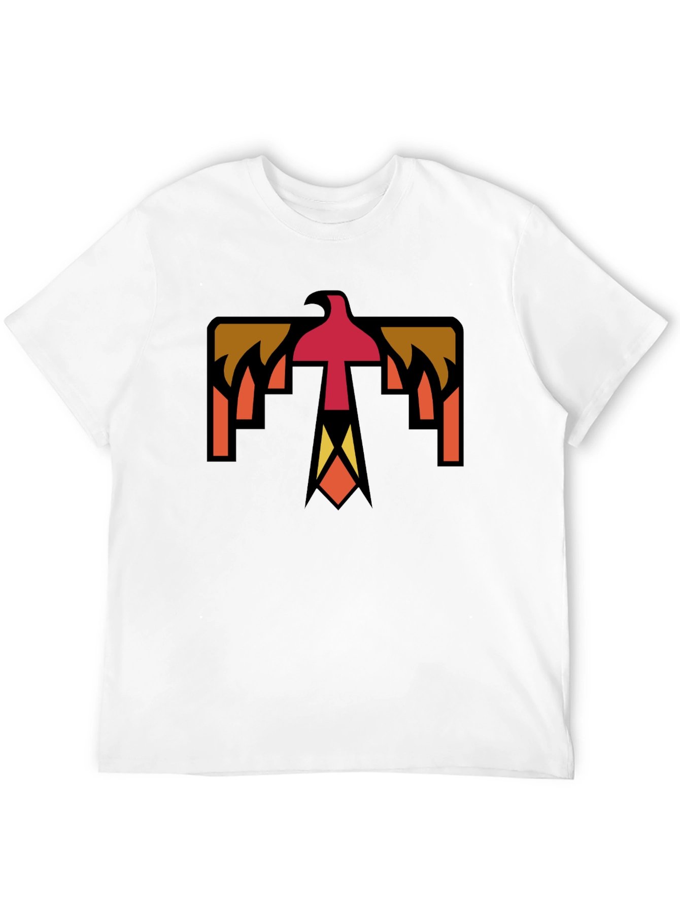 Geometric Thunderbird Graphic Tee - Black