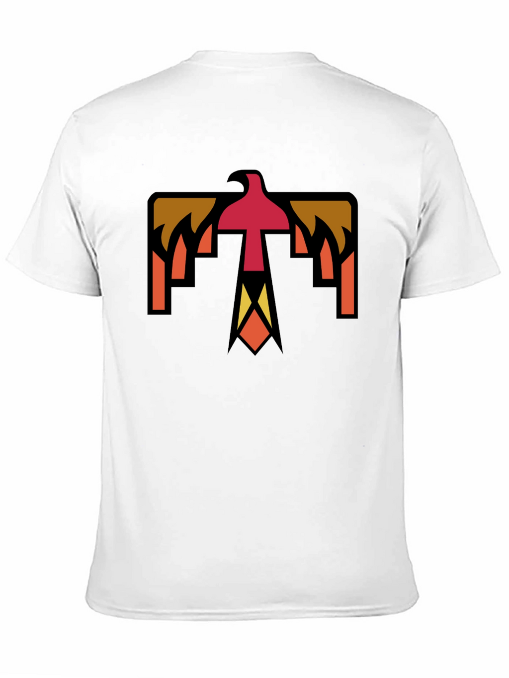 Geometric Thunderbird Graphic Tee - Black