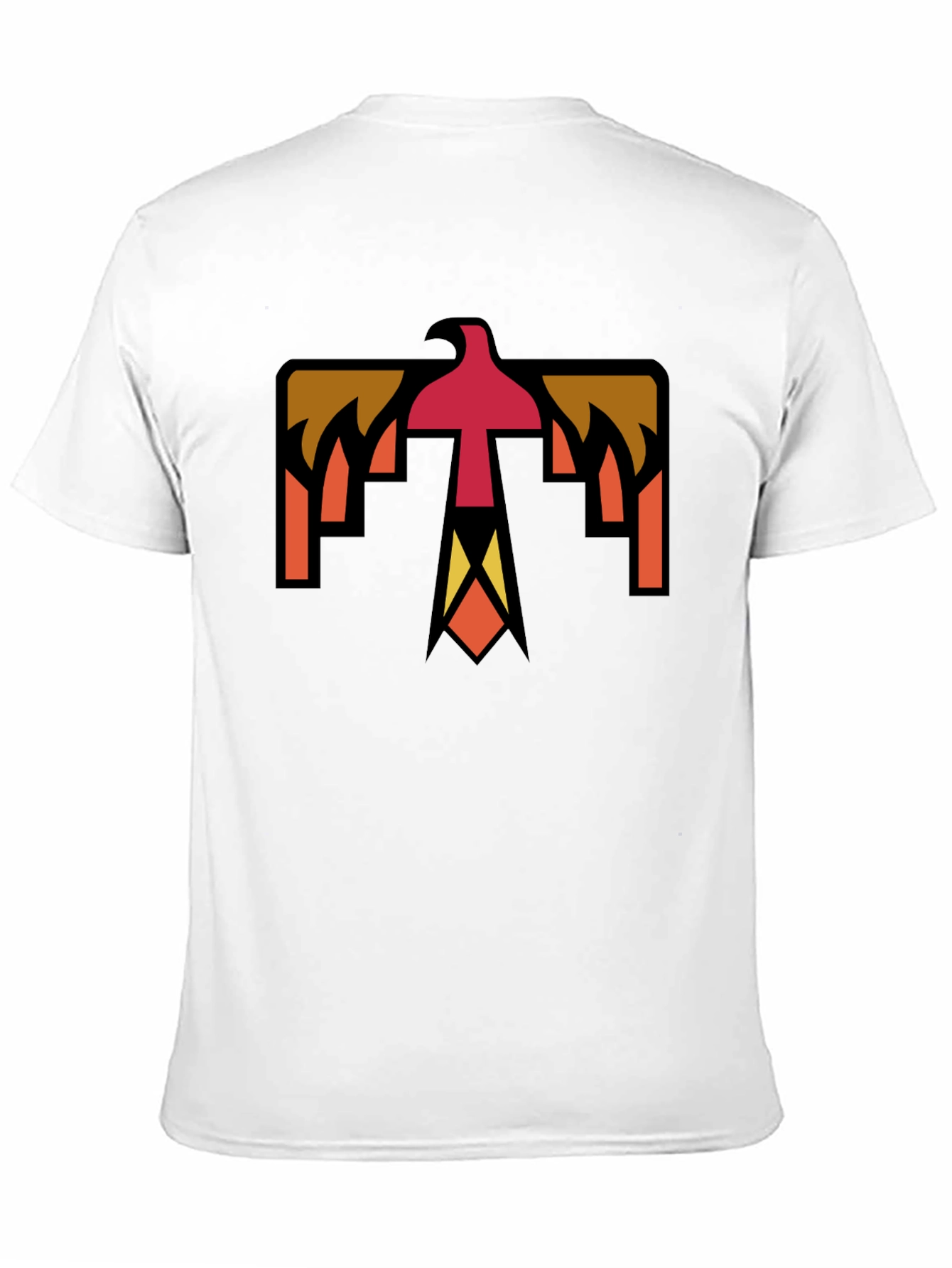 Geometric Thunderbird Graphic Tee - Black