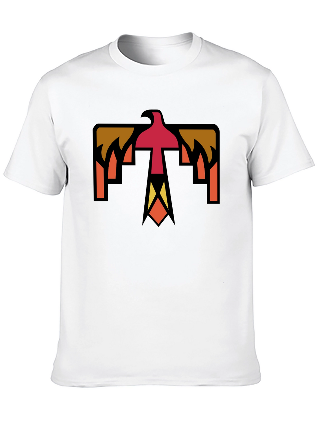 Geometric Thunderbird Graphic Tee - Black