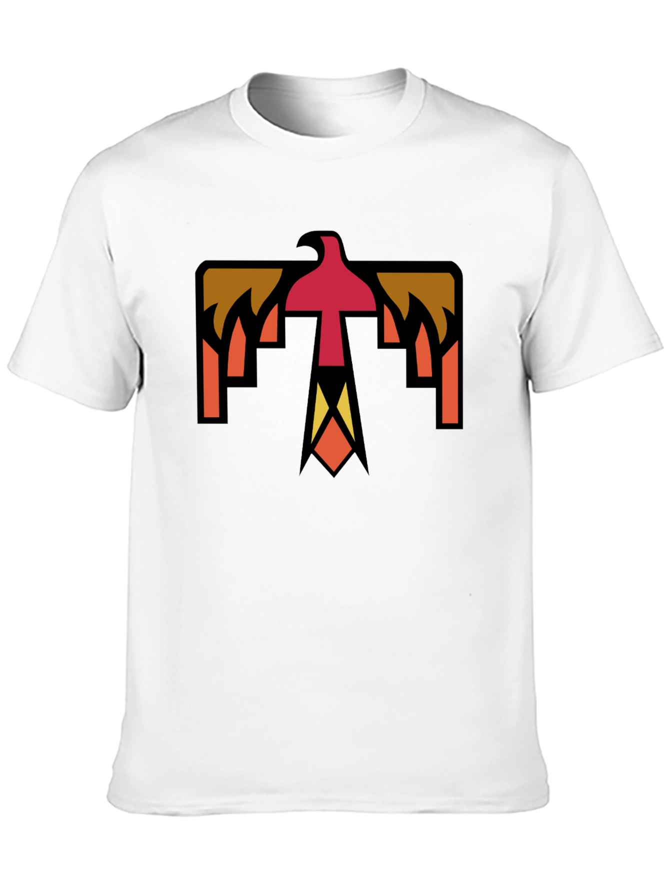Geometric Thunderbird Graphic Tee - Black