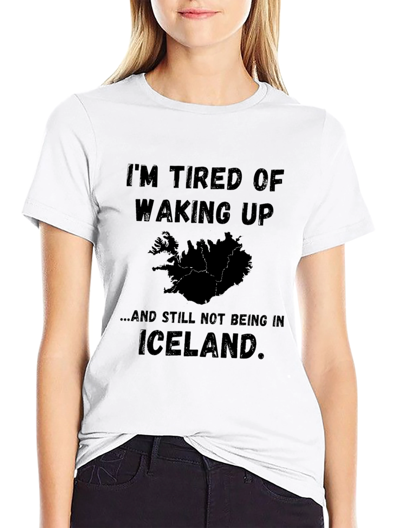 Iceland Lover T-Shirt - Tired of Waking Up