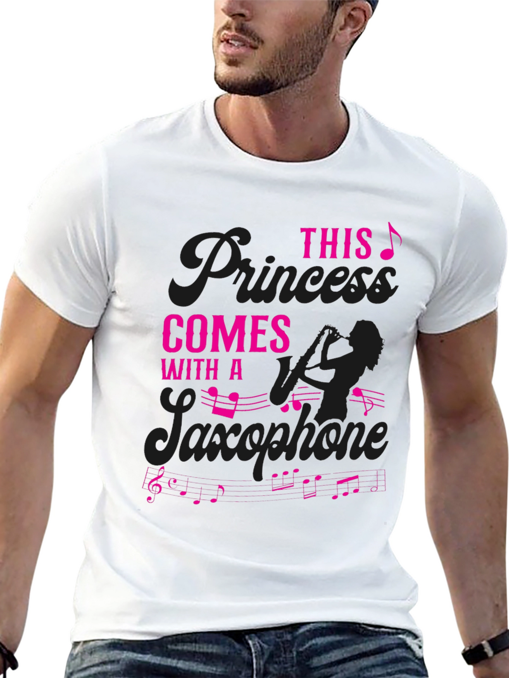 Saxophone Princess T-Shirt - Musician Gift