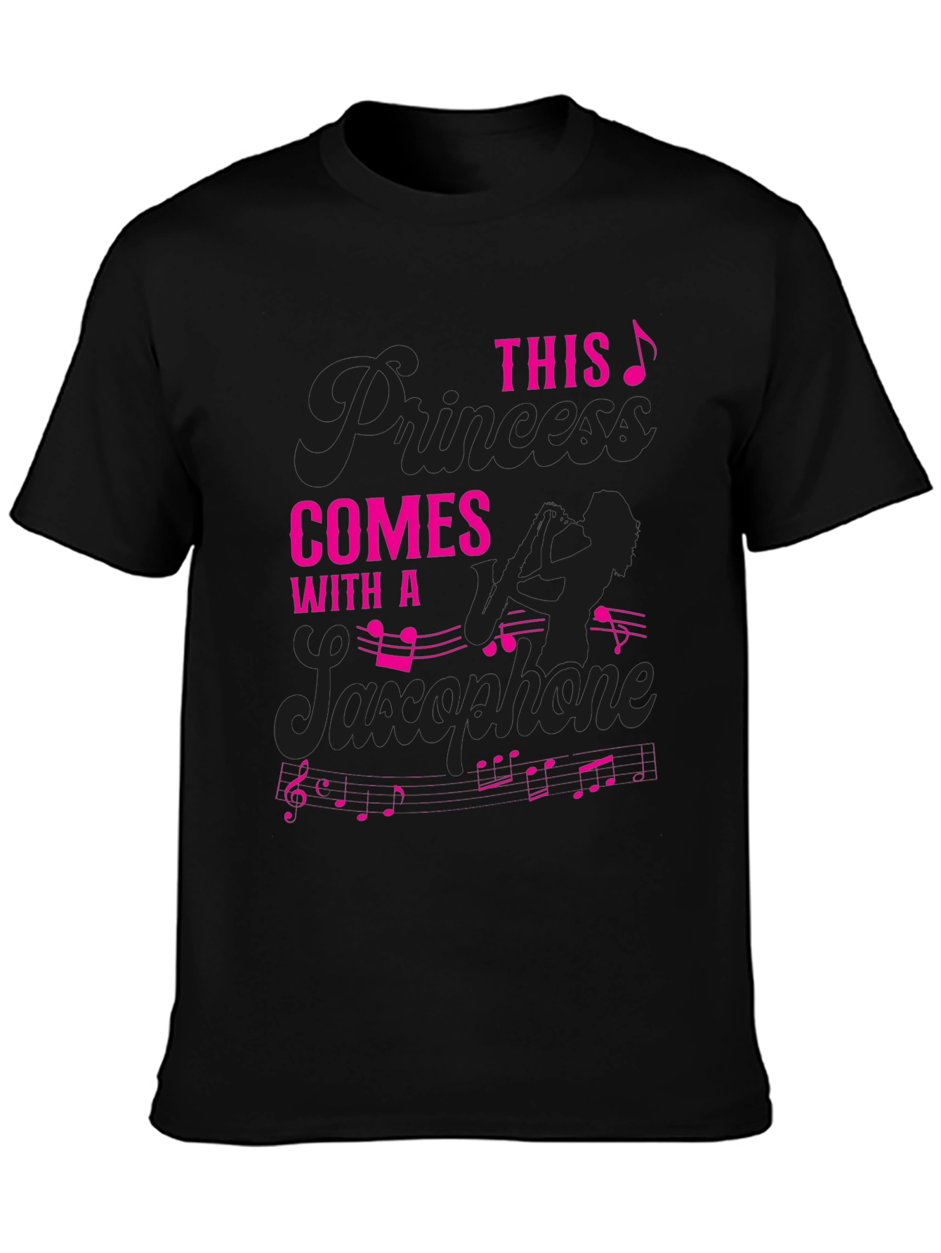 Saxophone Princess T-Shirt - Musician Gift