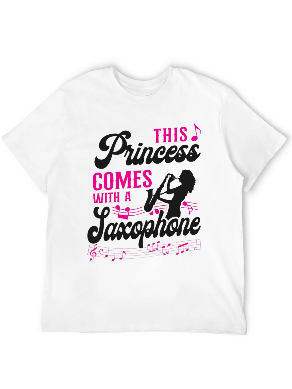 Saxophone Princess T-Shirt - Musician Gift