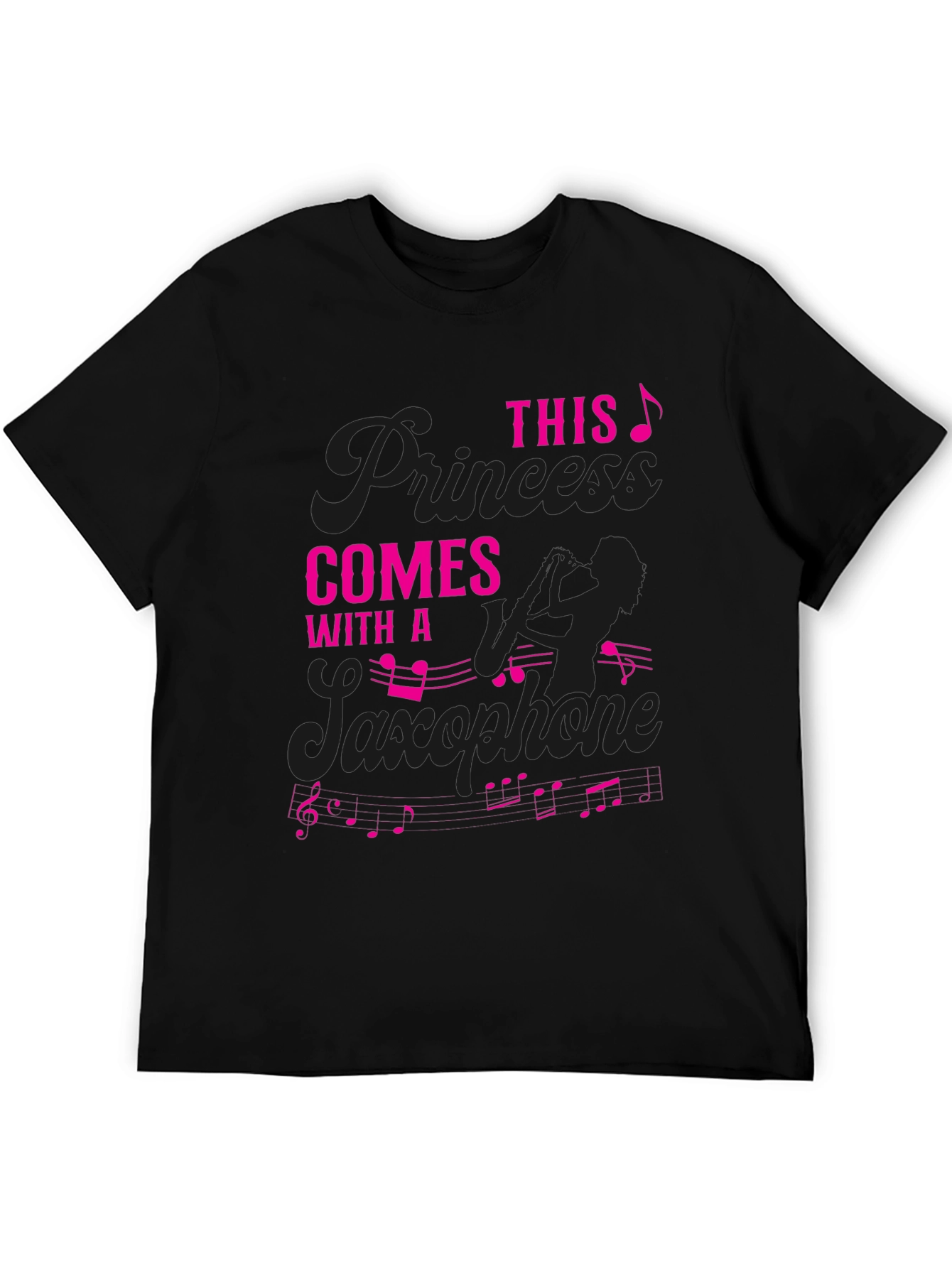 Saxophone Princess T-Shirt - Musician Gift