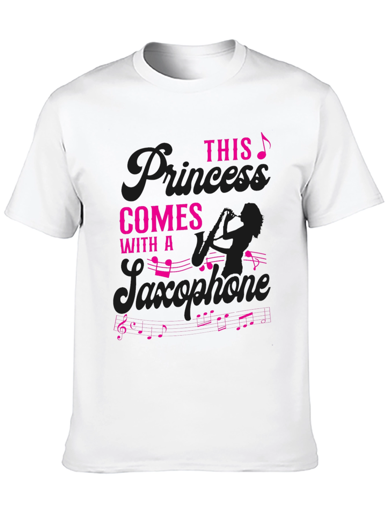 Saxophone Princess T-Shirt - Musician Gift