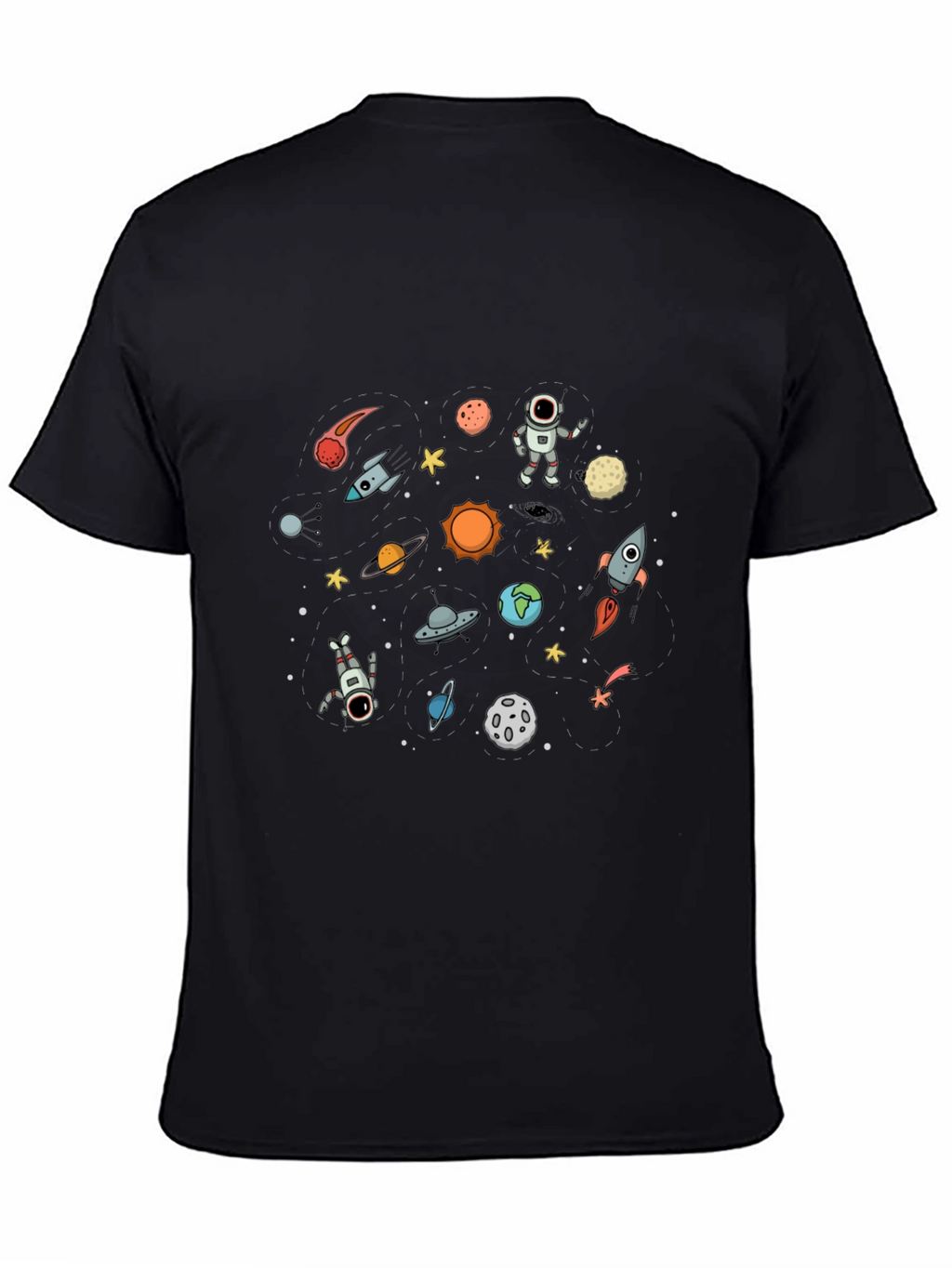 Space Galaxy T-Shirt - Astronauts & Planets
